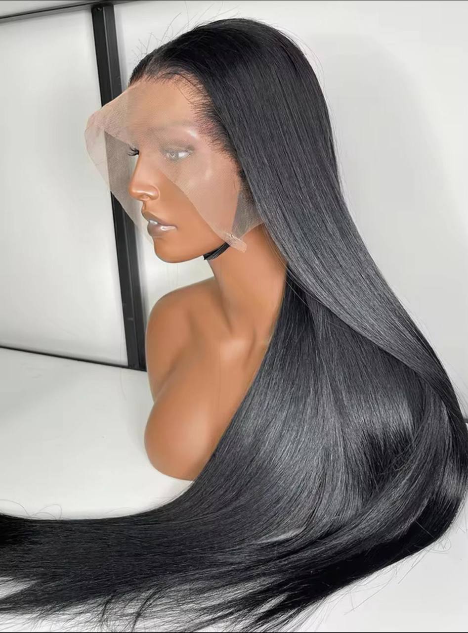 Perruque longue lisse lace frontale