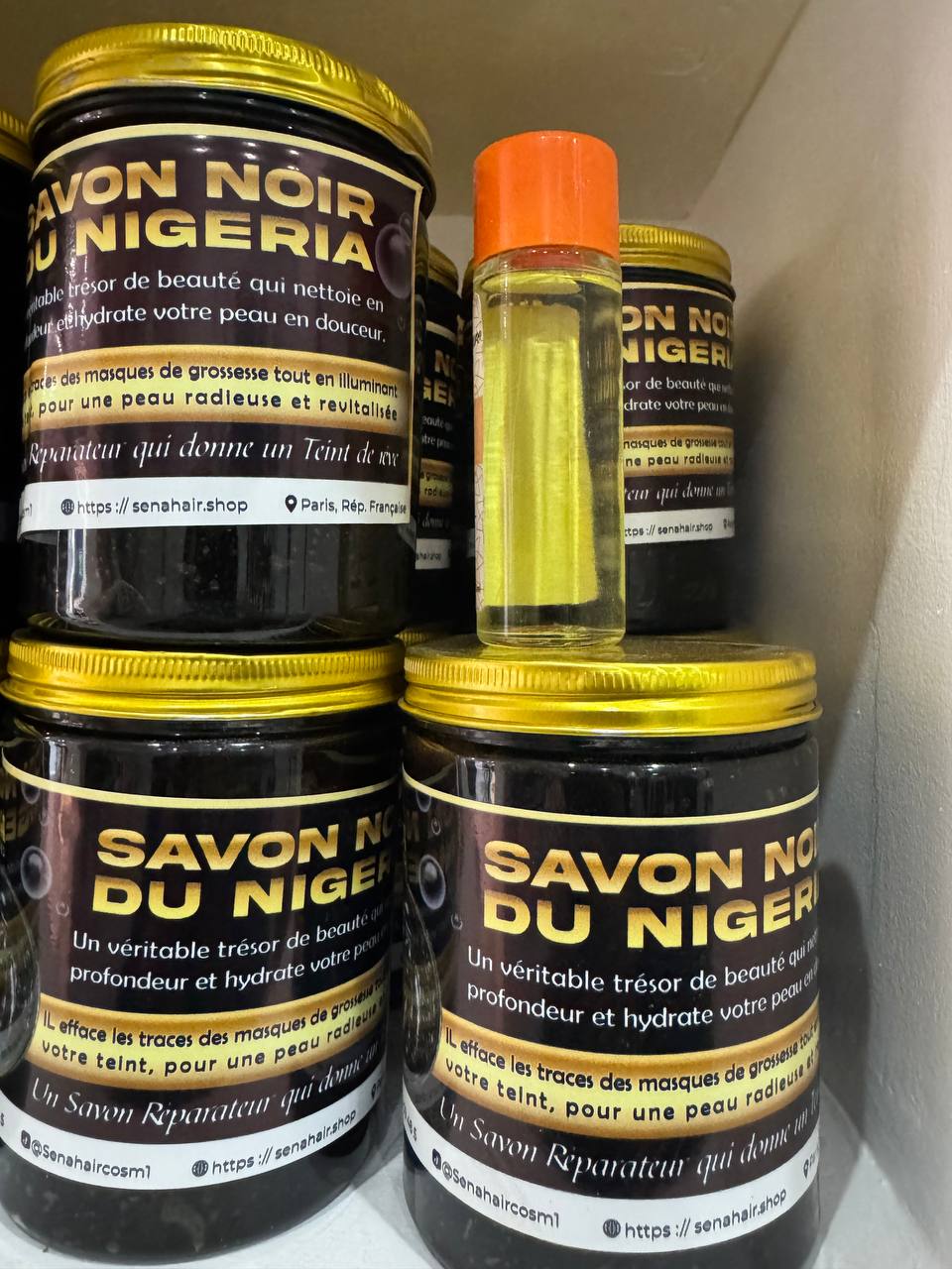 Duo Savon noir du Nigeria + Huile éclaircissant