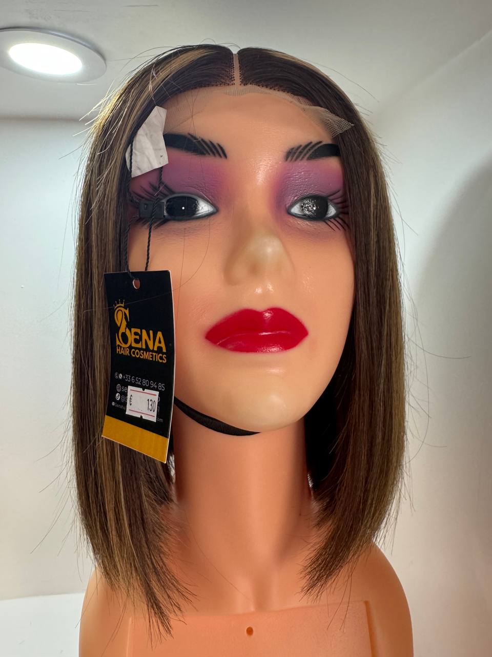 Perruque bob lisse bicolore Vietnamienne