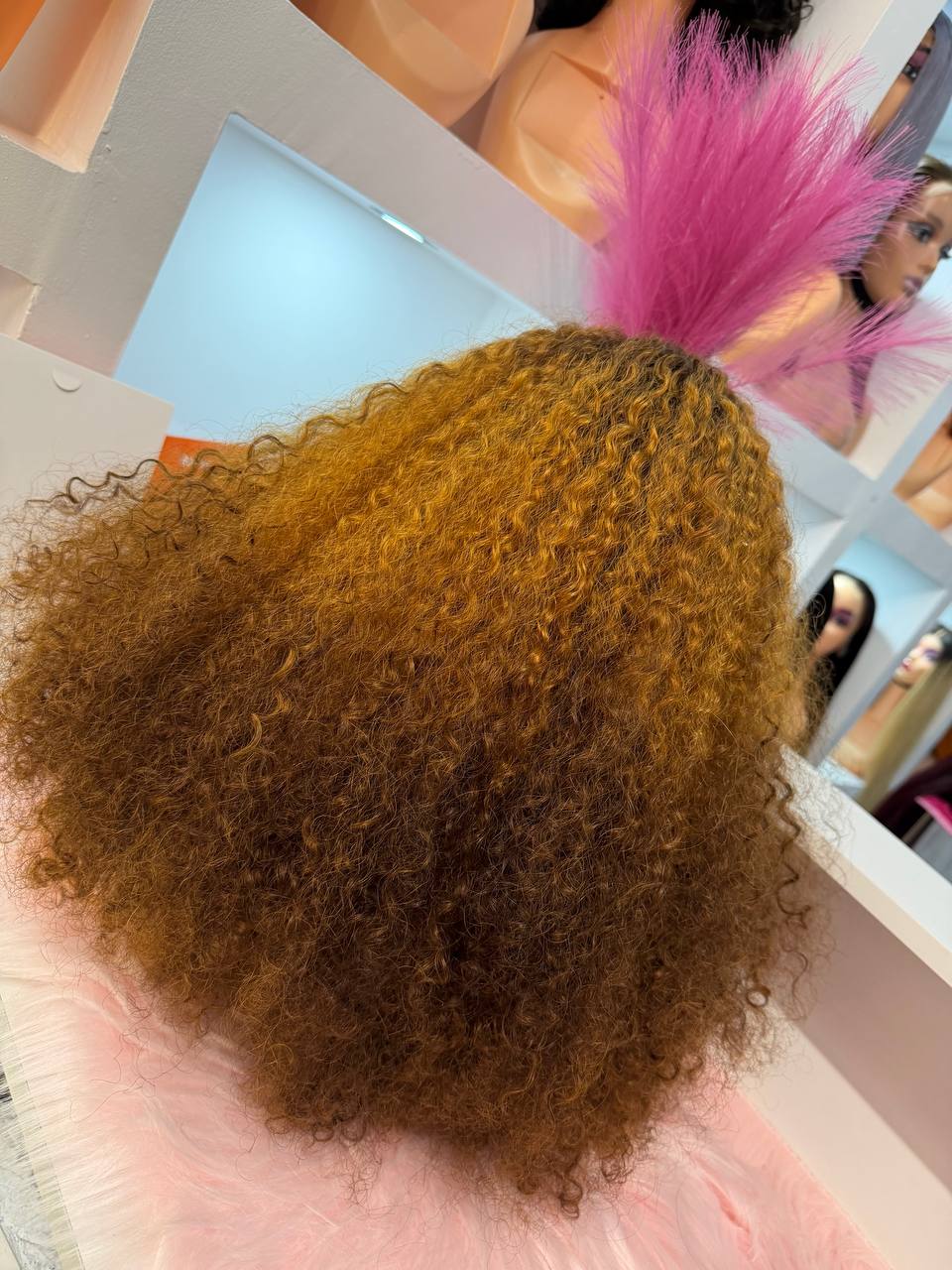 Perruque Bouclée Bicolore