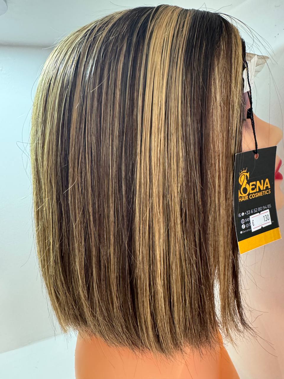 Perruque bob lisse bicolore Vietnamienne