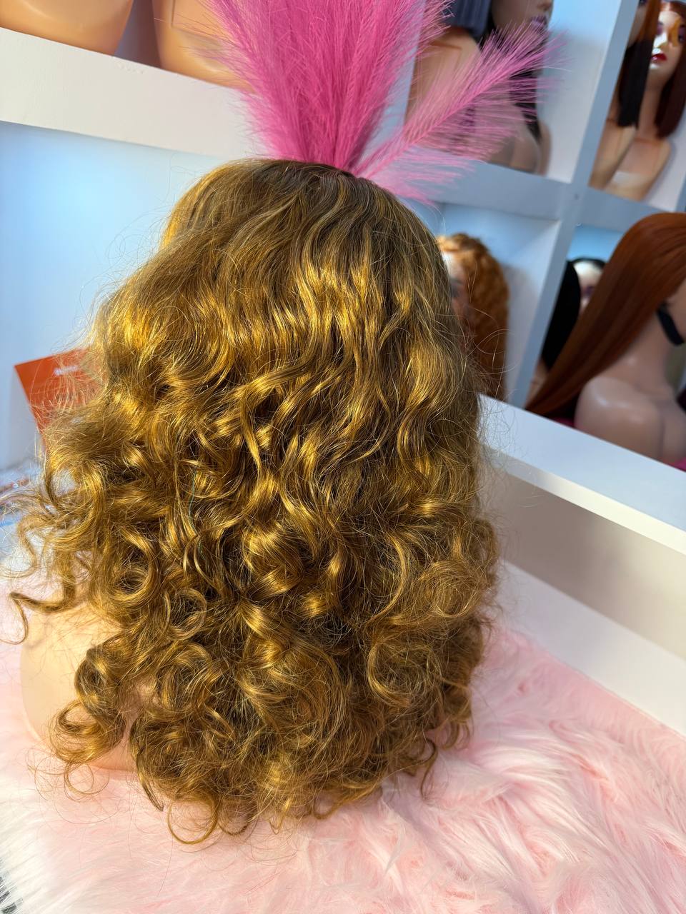 Perruque Bouclée Blonde