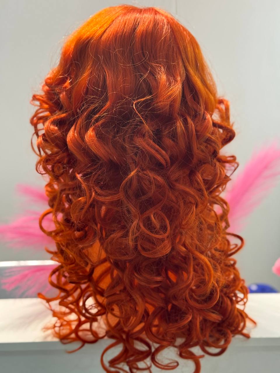 Blind Hair Perruque bouclée rousse