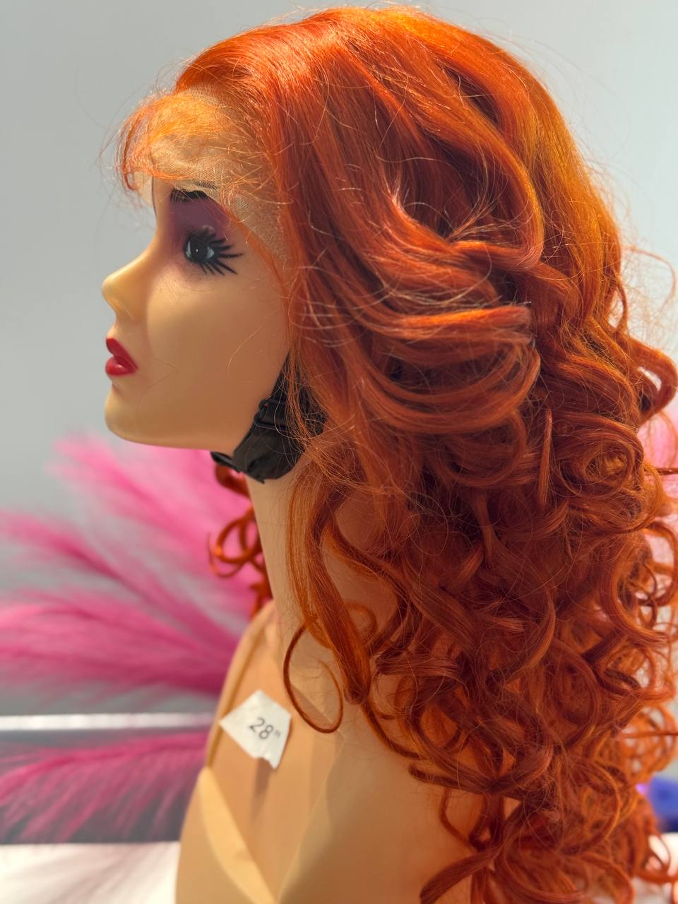 Blind Hair Perruque bouclée rousse