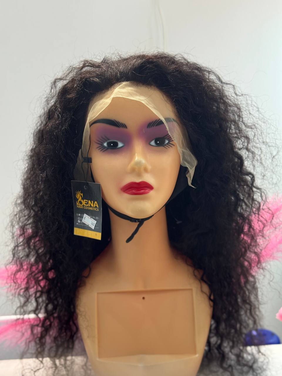 Perruque lace front en cheveux naturels bouclés