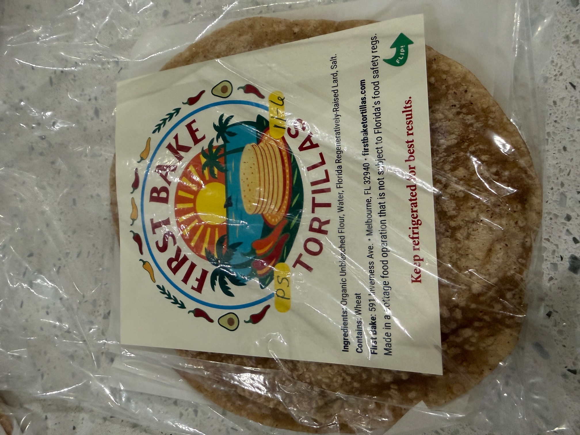 Homemade Flour Tortillas - Pumpkin Spice