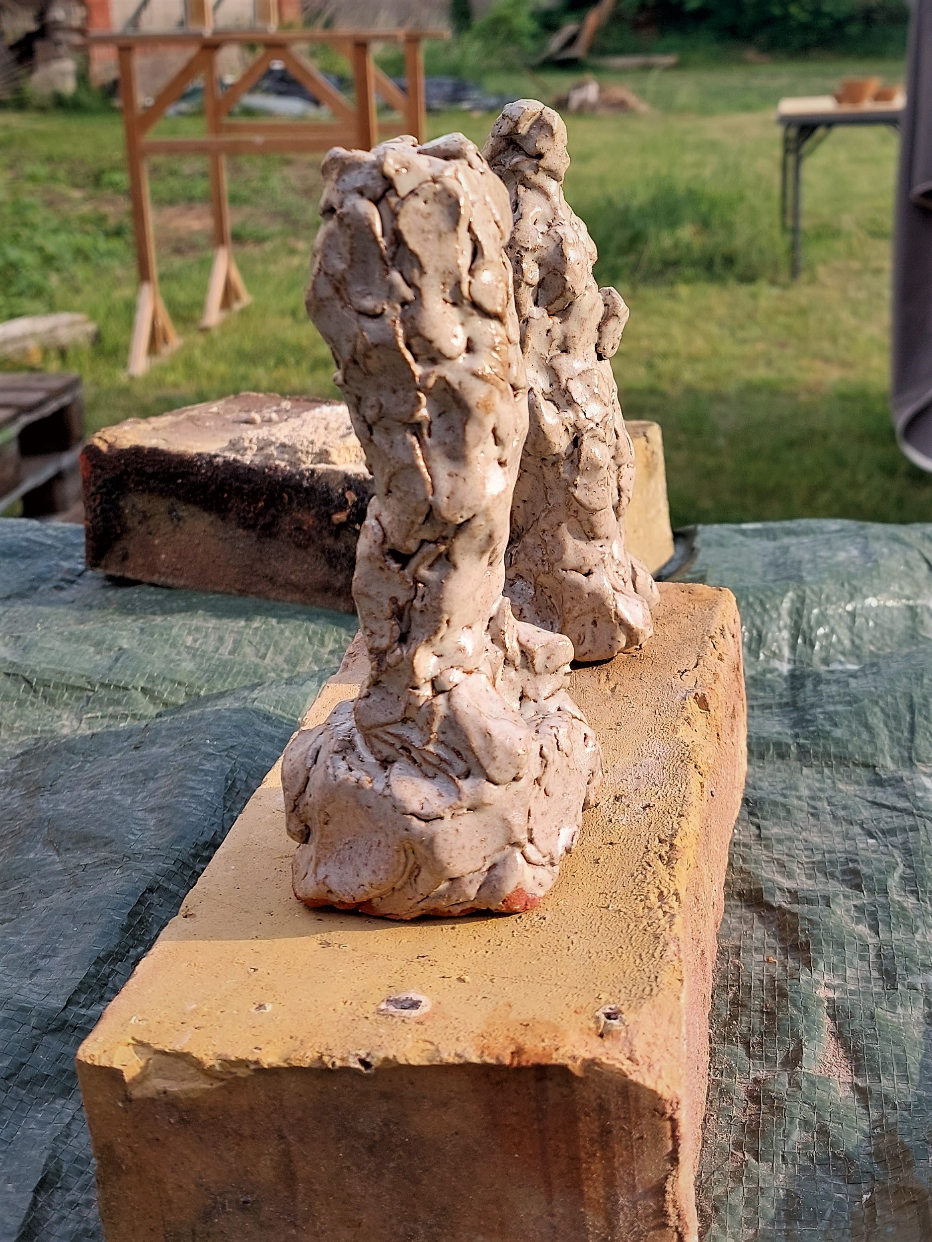 Handgefertigtes Steinzeug Geschirr Set