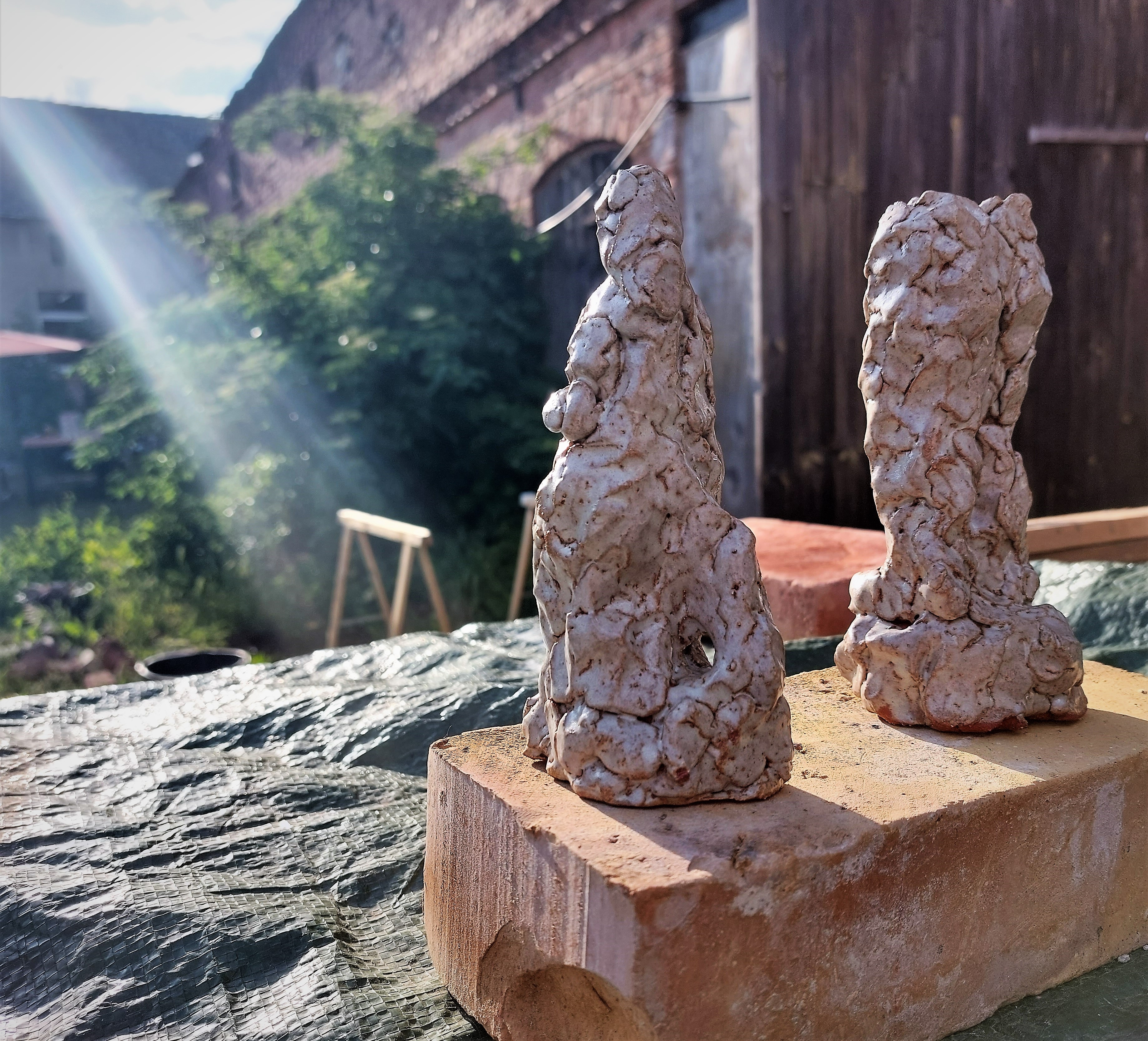 Handgefertigtes Steinzeug Geschirr Set