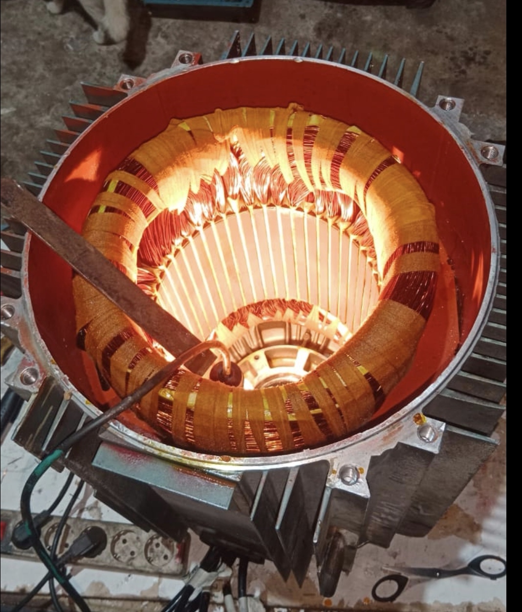 Rewinding Industrial Electric Motor