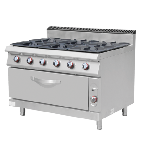 Gas Stove with Oven E-RQB-700-6S