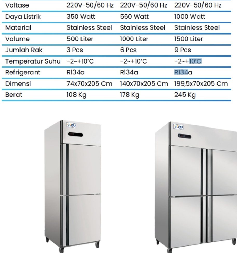 Stainless Steel Commercial Refrigerator