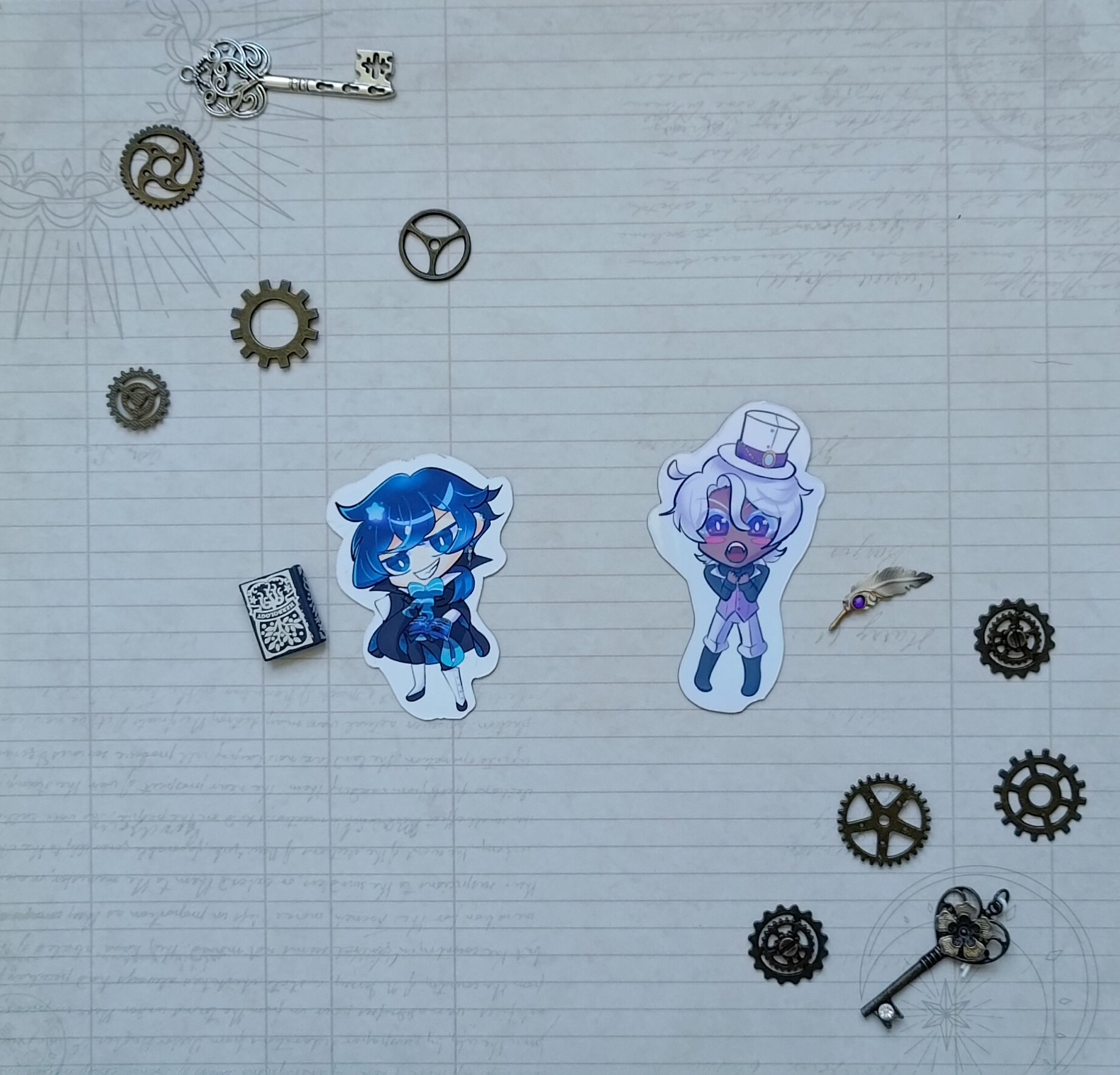 Noe and Vanitas sticker/magnet
