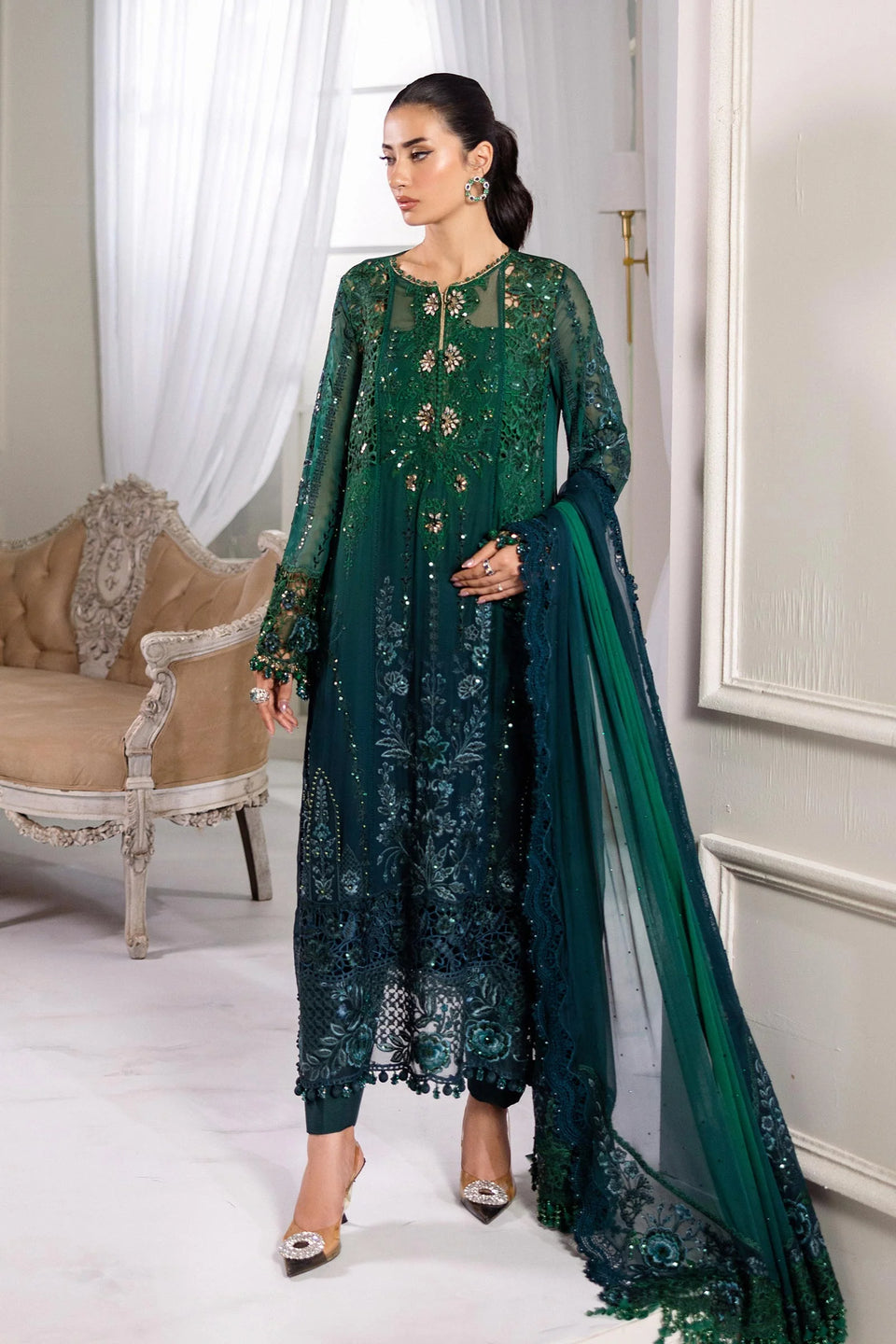 Stitched Luxury chiffon 