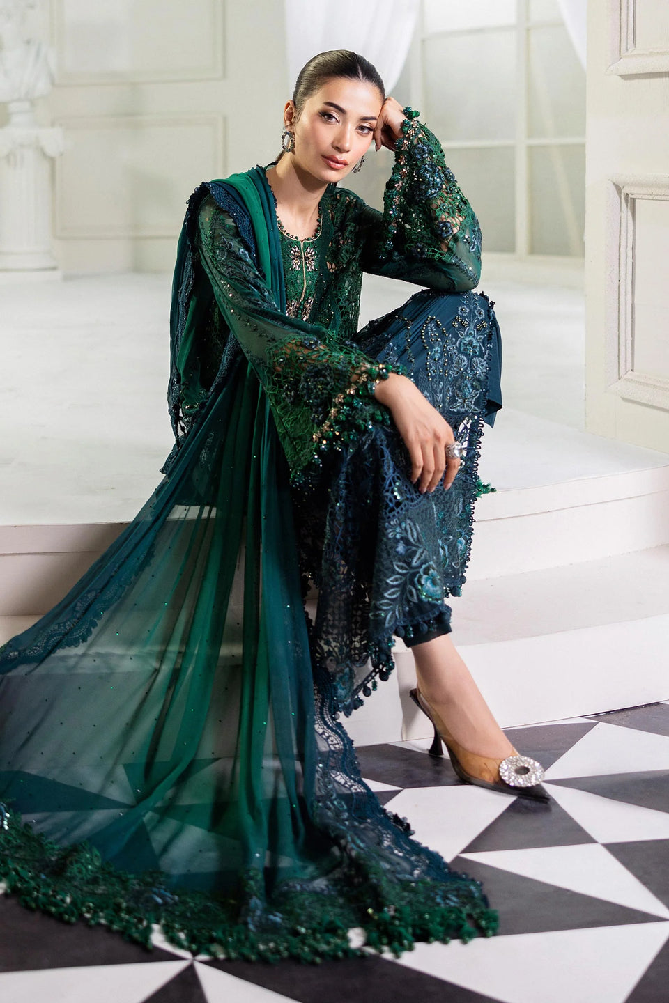 Stitched Luxury chiffon 