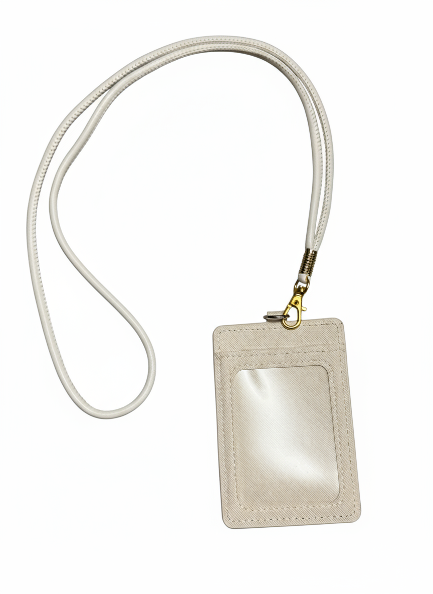 Prada Beige Leather Card Holder