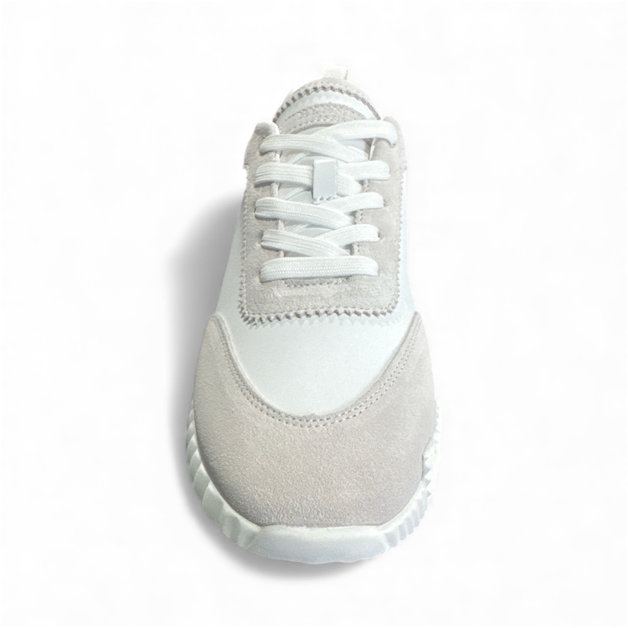 Hermès Weiß und Grau mit Orange H