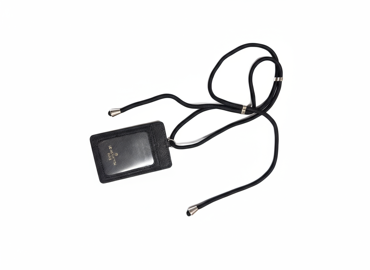 Louis Vuitton Monogram Card Holder Necklace