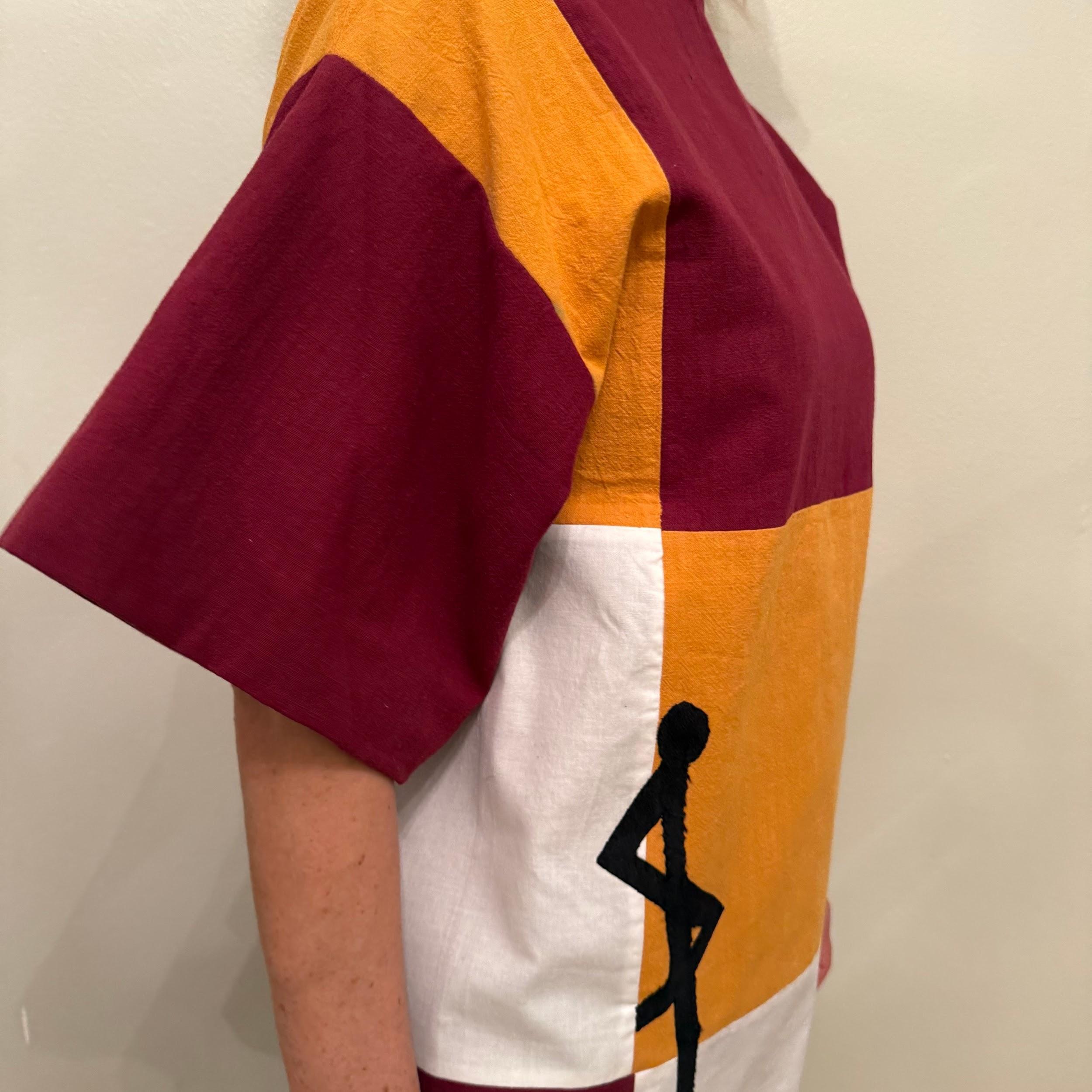 SHORT TRICOLOR DRESS