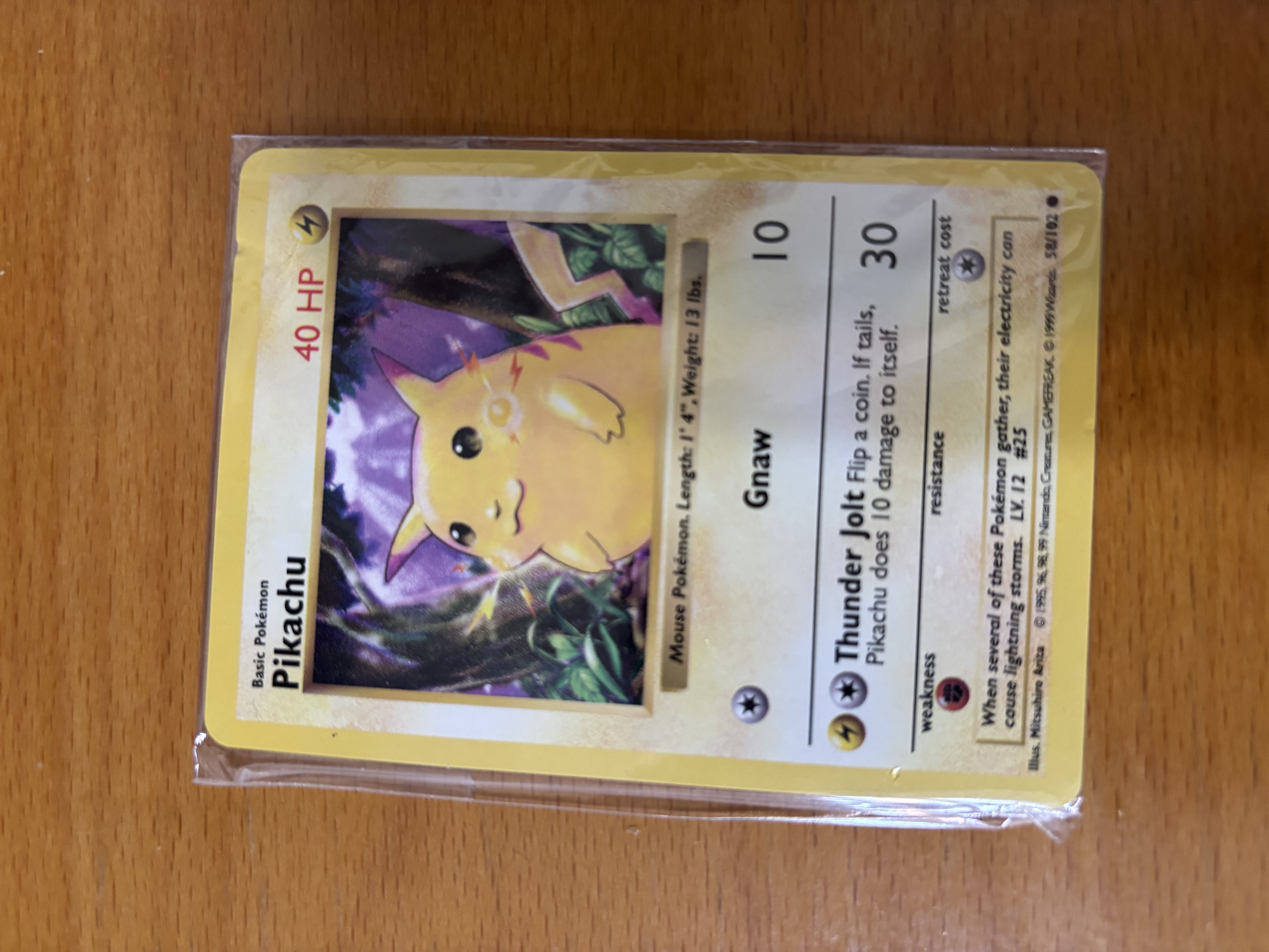 Sealed Pikachu Shadowless