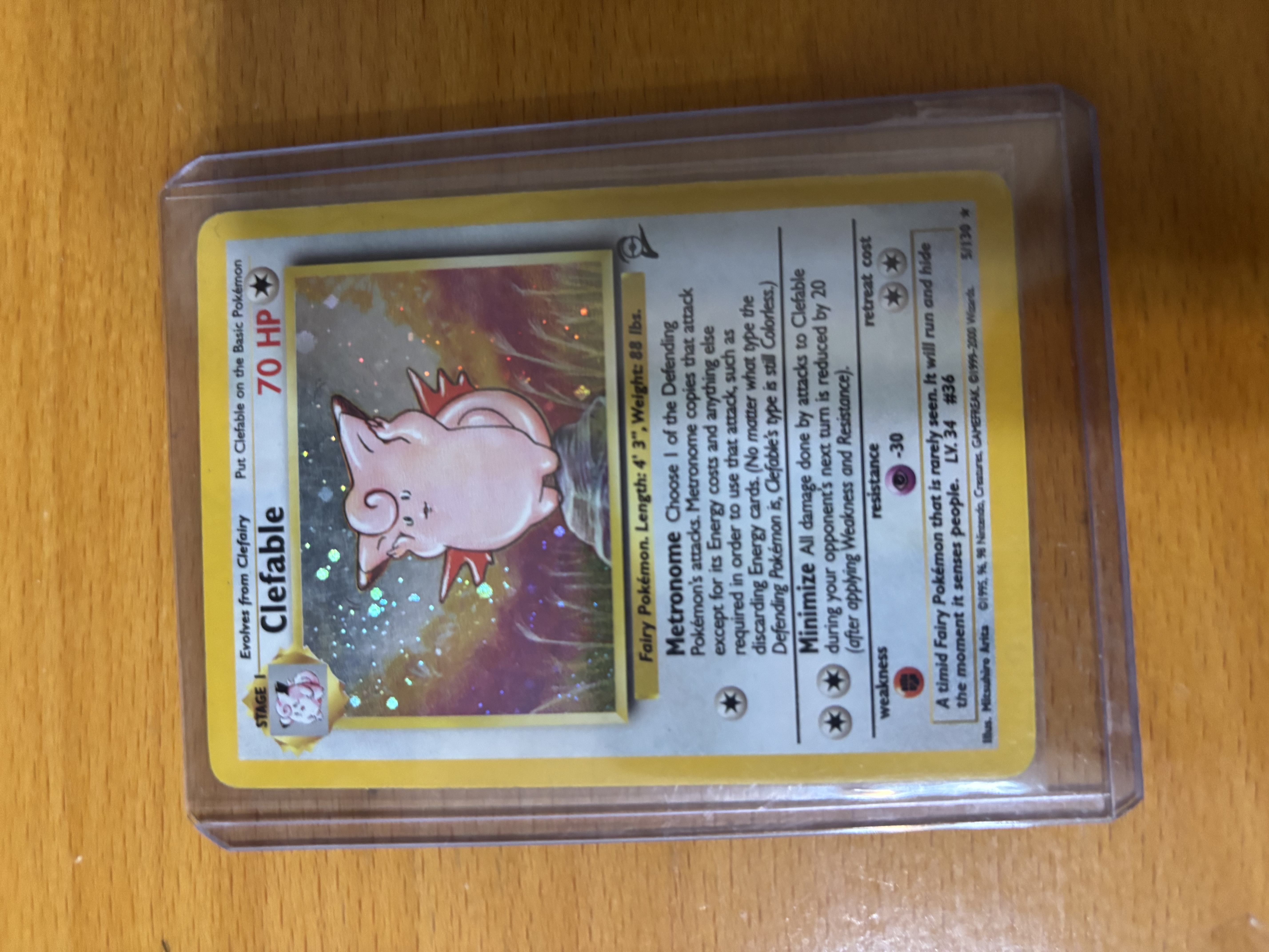 Clefable Pokemon Card