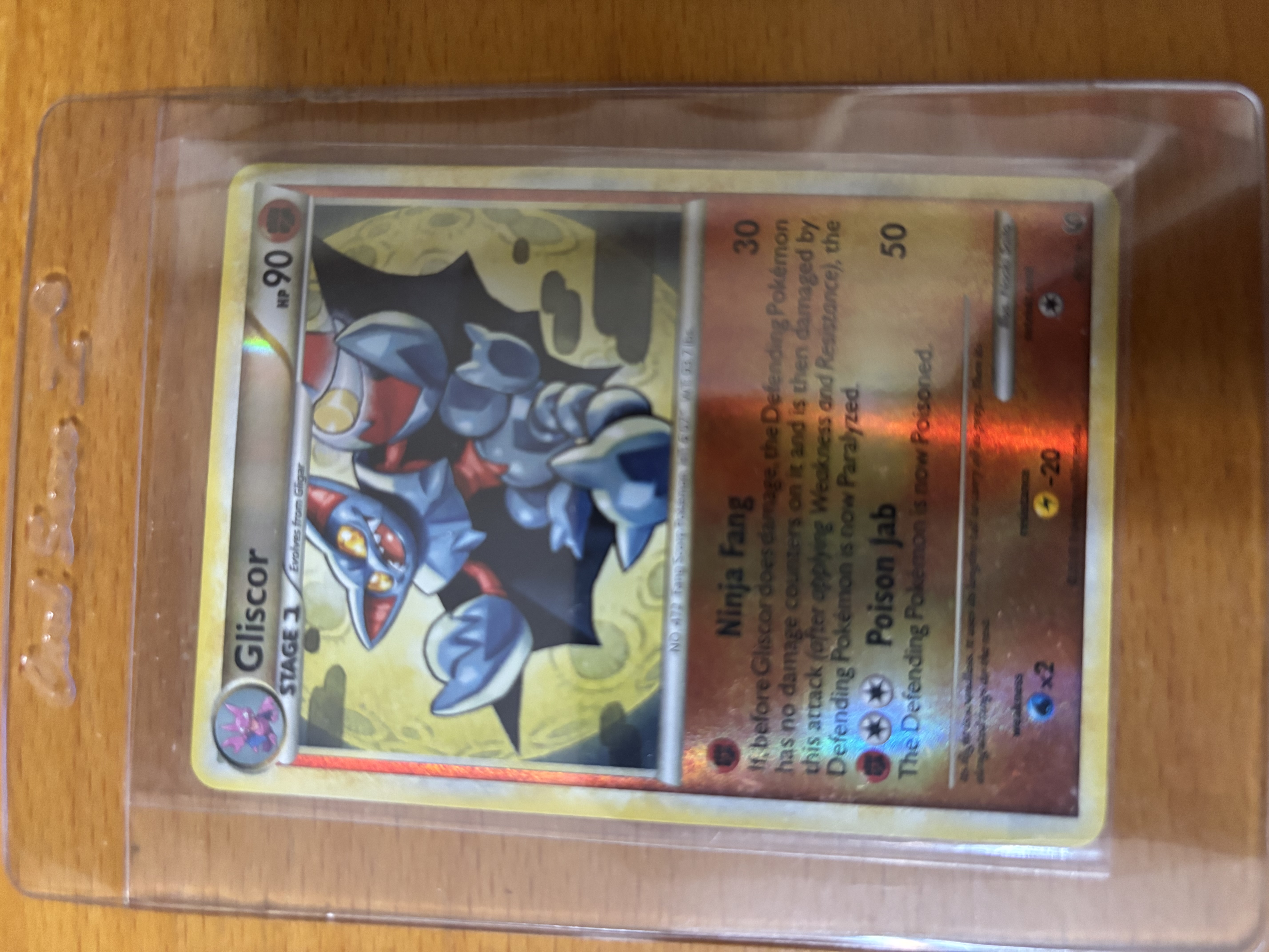 Gliscor Pokémon Trading Card Reverse Holo
