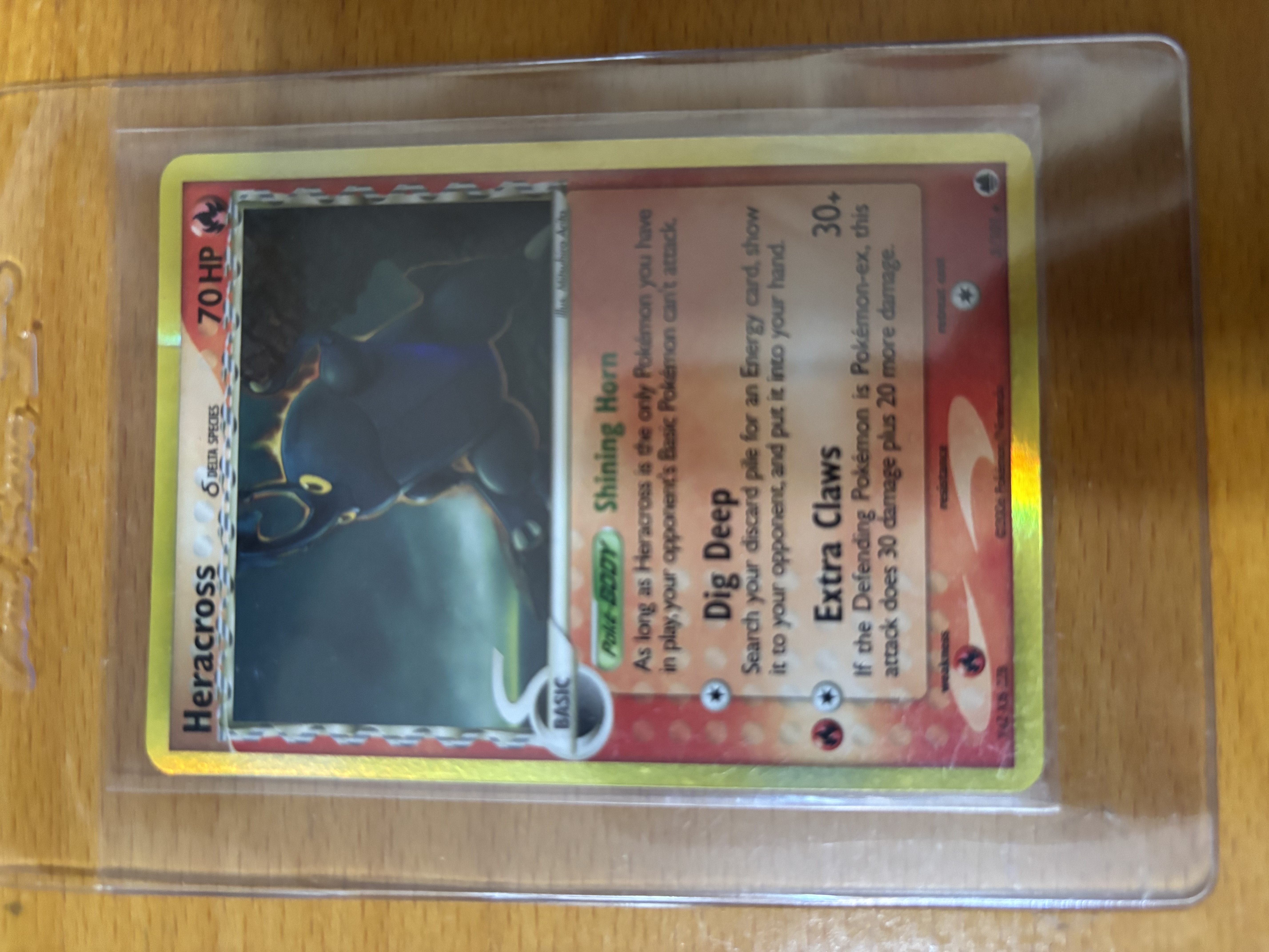 Heracross Pokémon Card delta species