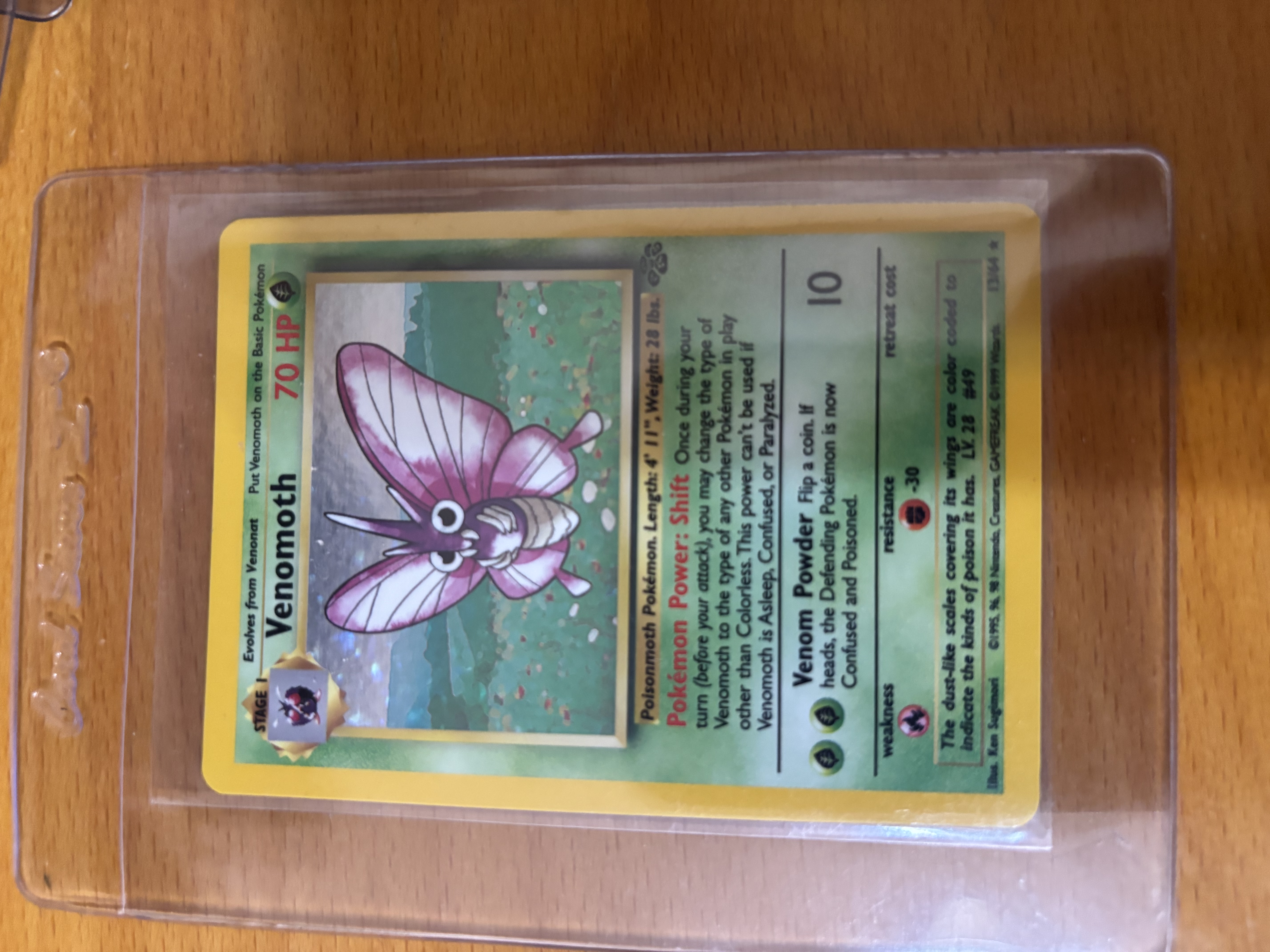 Venomoth Pokémon Card