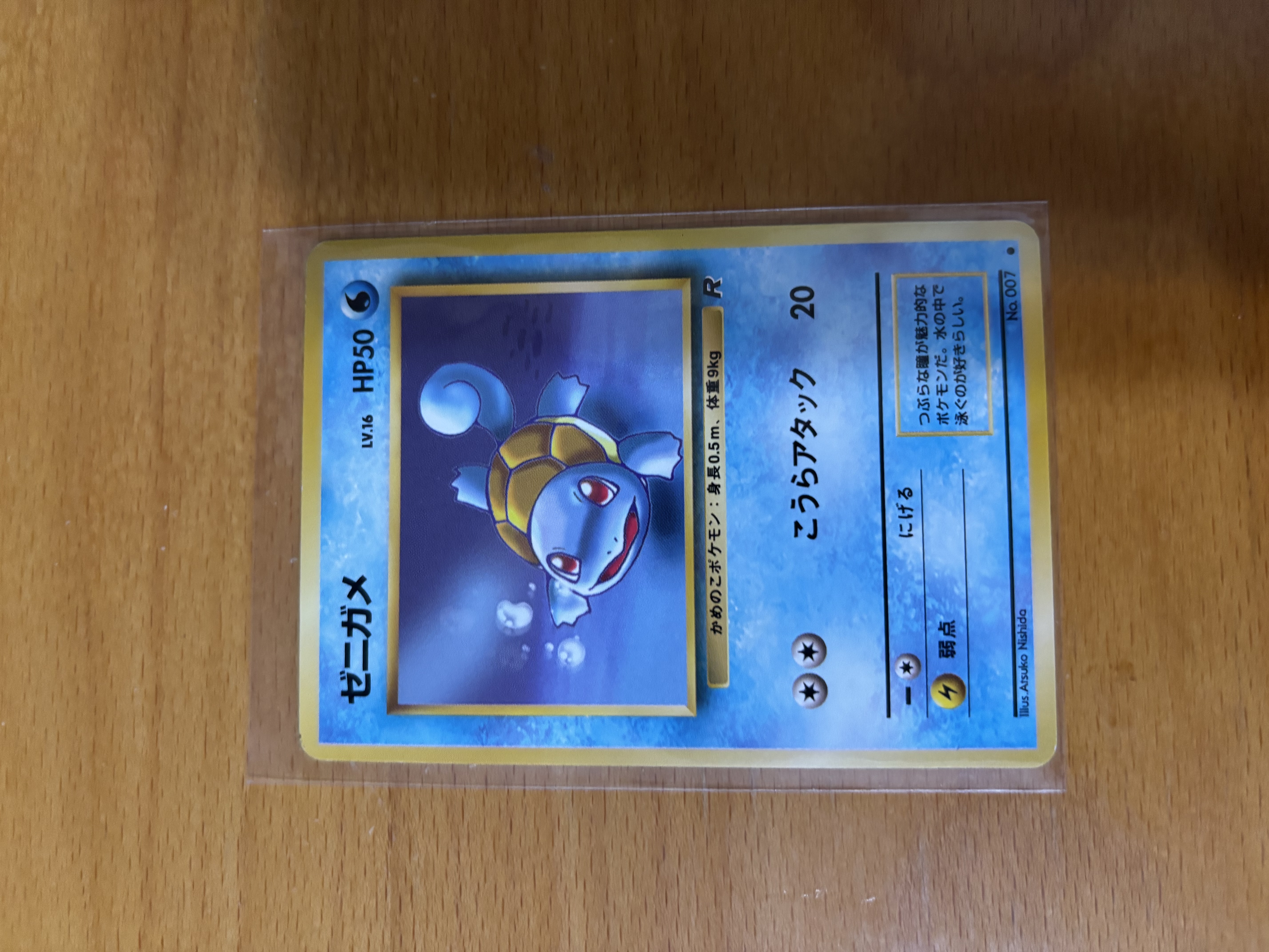 Japanese Pokémon Trading Card - Squirtle