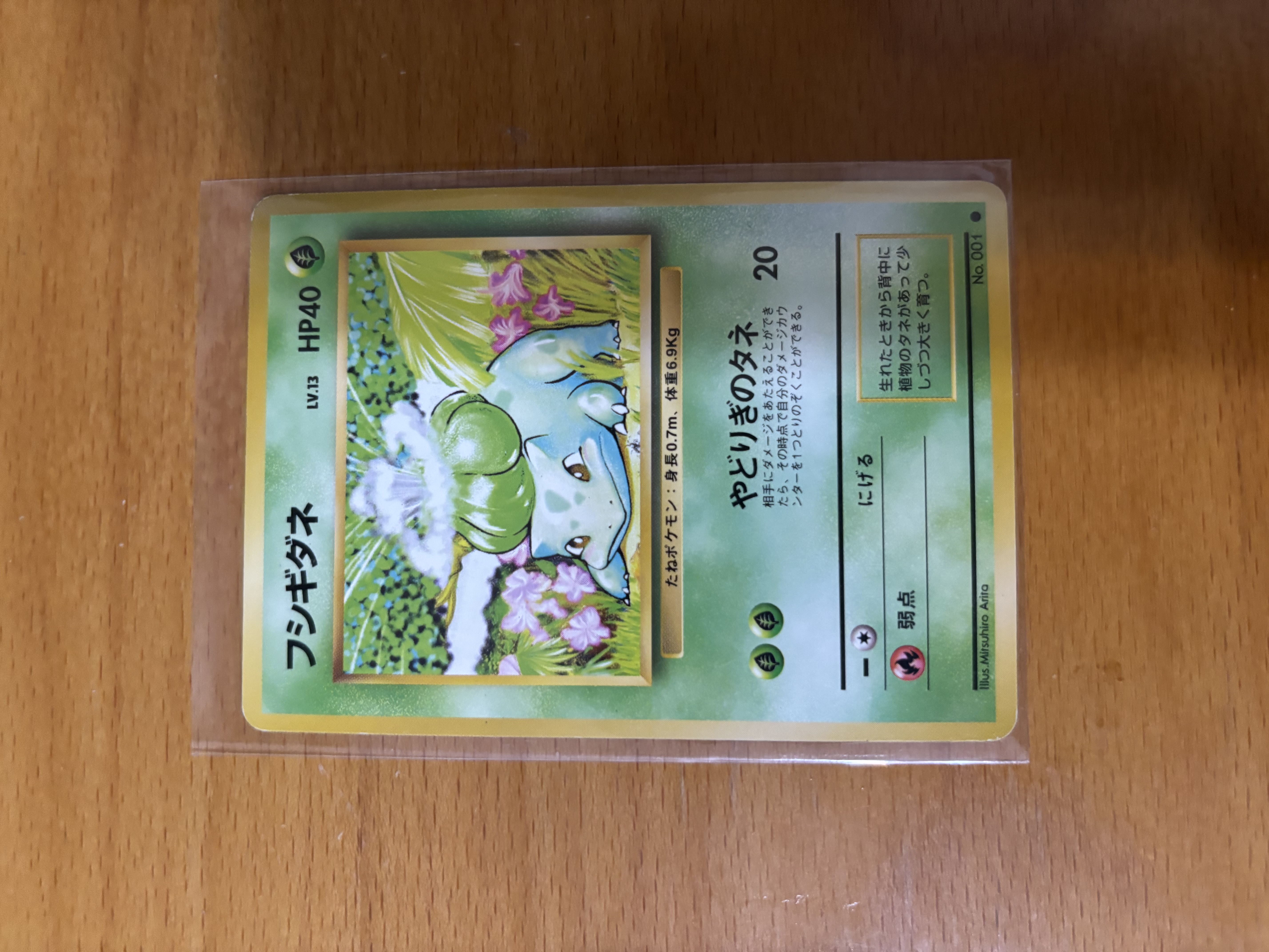 Bulbasaur Japanese Pokémon Card