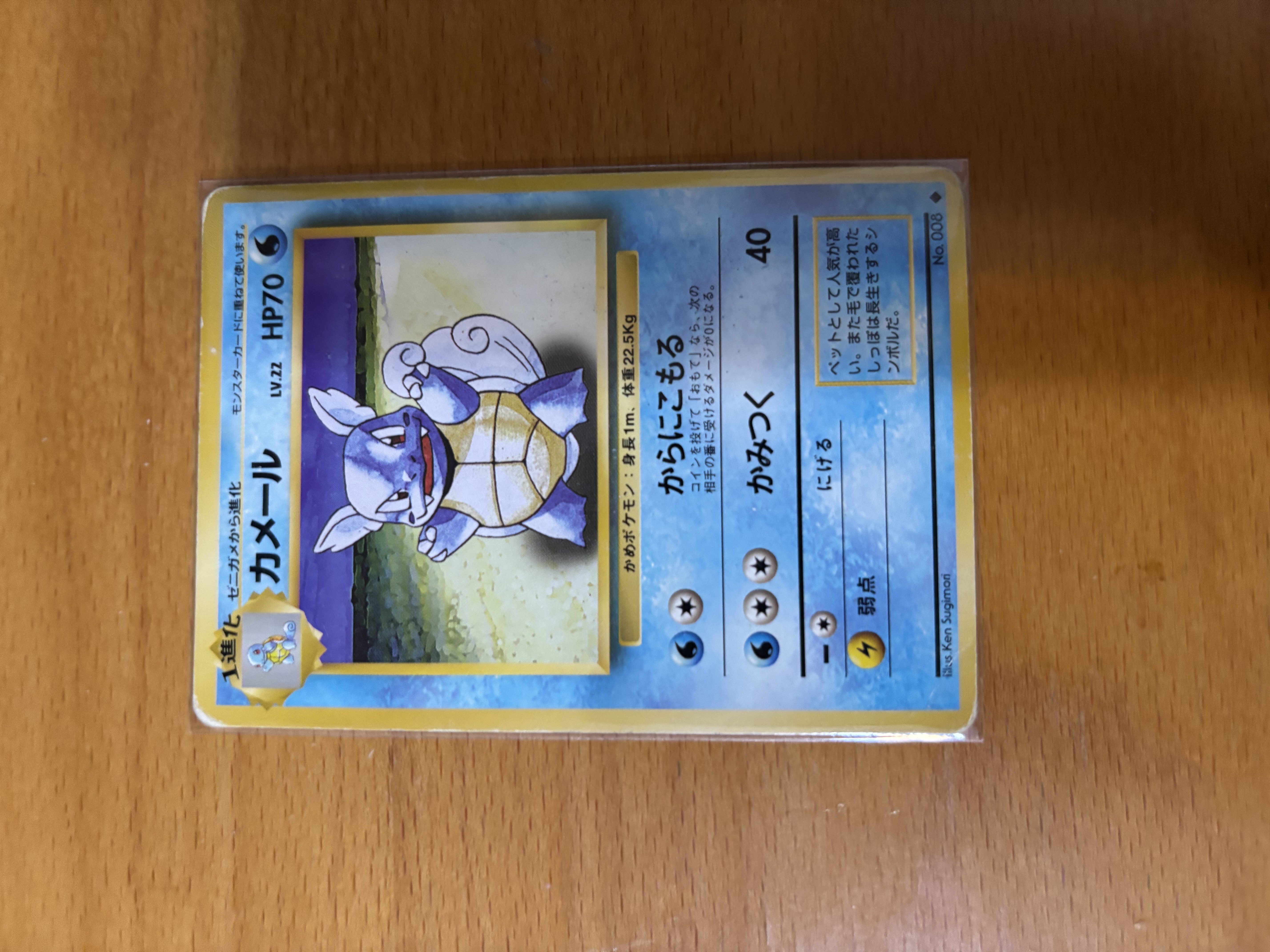 Wartortle Japanese Pokémon Card