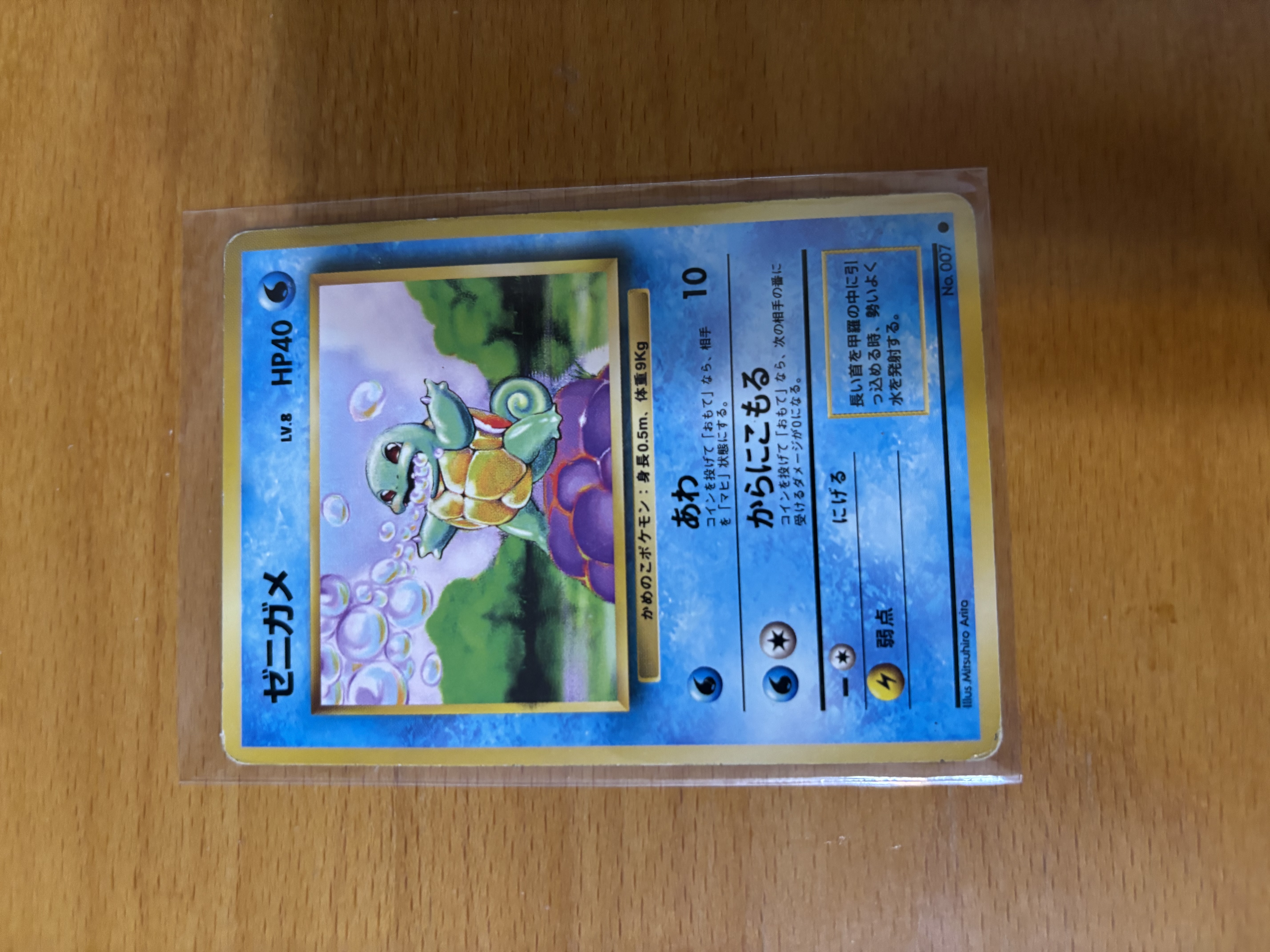 Japanese Squirtle Pokémon Card