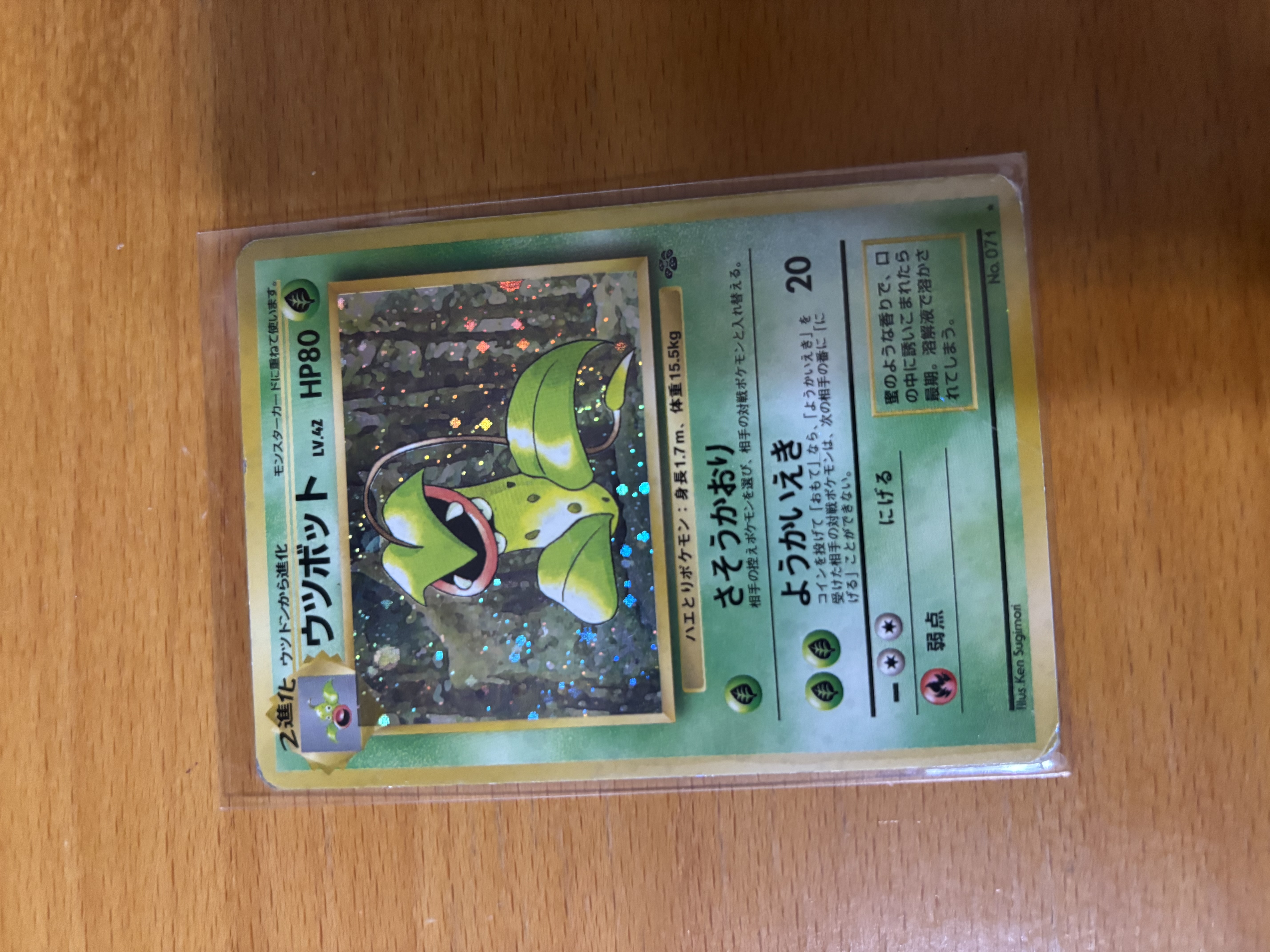 Japanese Victreebel Holo Pokémon Card