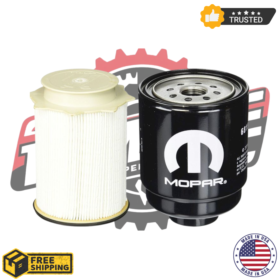 MOPAR OIL FUEL FILTER SET 68197867AB, 68157291AA (MO-867, MO-291) 6.7L CUMMINS FOR 2013-2018 DODGE RAM 2500-5500