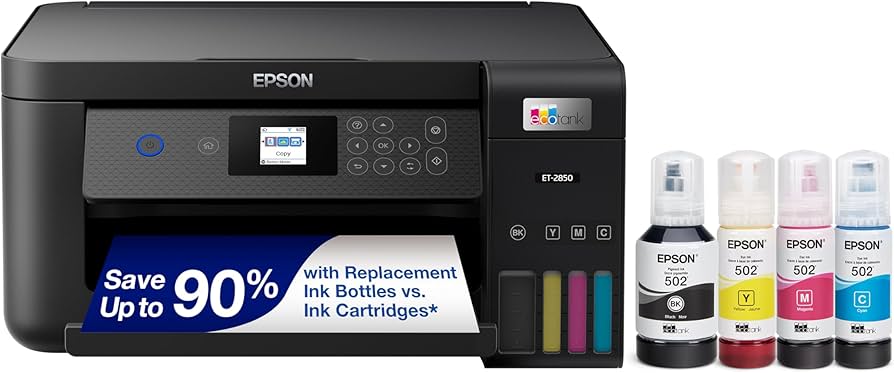 Epson EcoTank ET-2850 Multifunzione 3-in-1 Inkjet A4