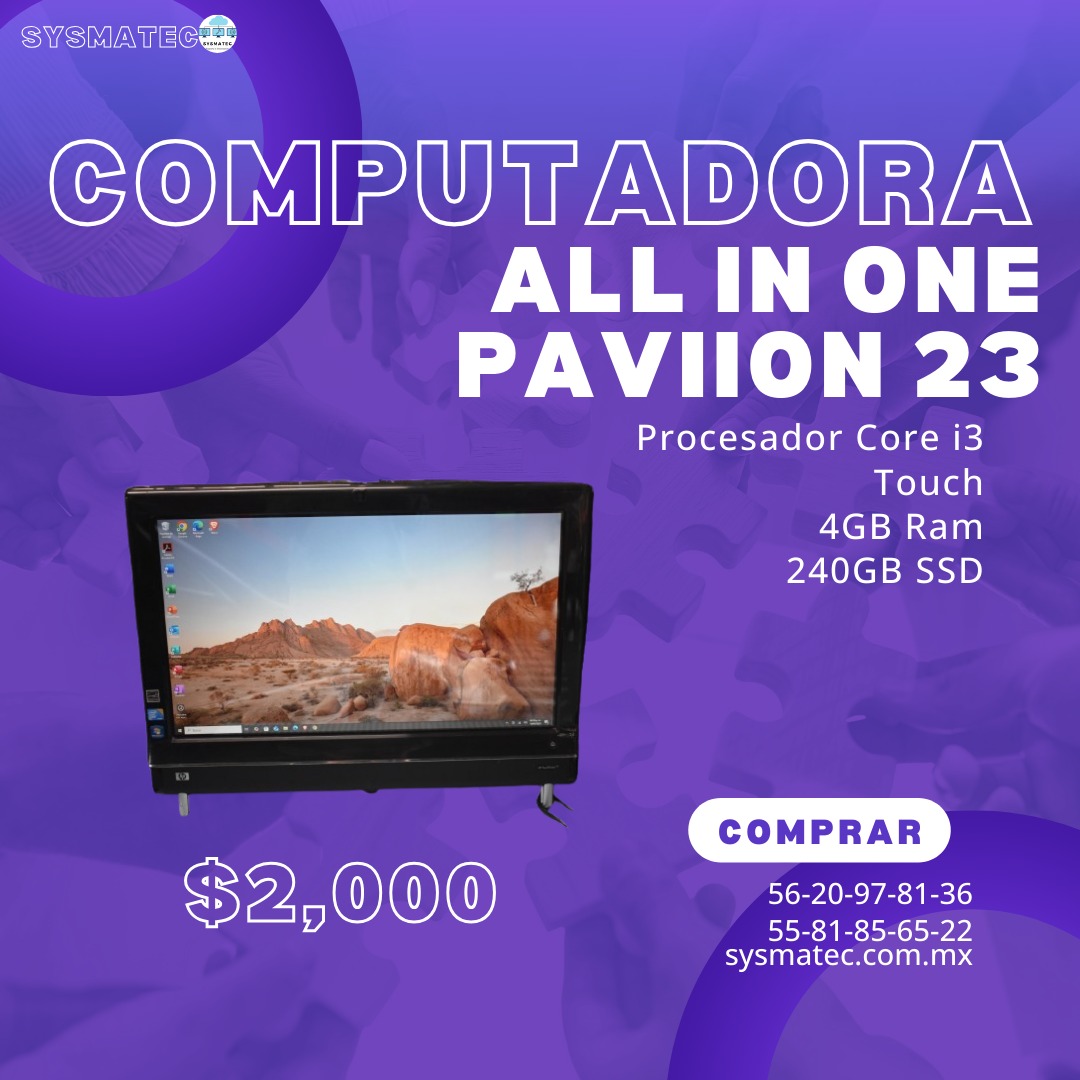 Computadora All In One Pavilion 23