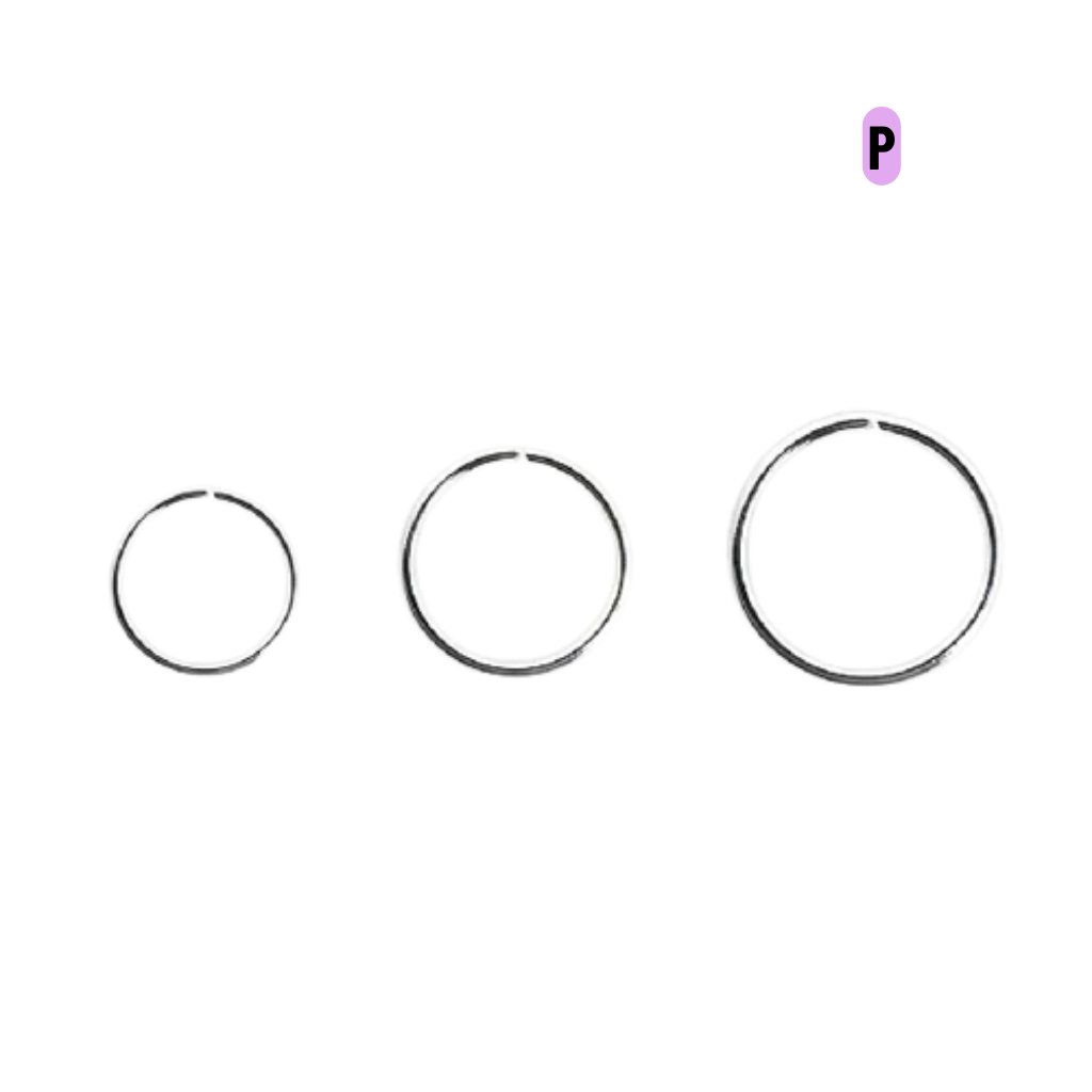NOSTRIL ARGOLA TORÇÃO AÇO – P