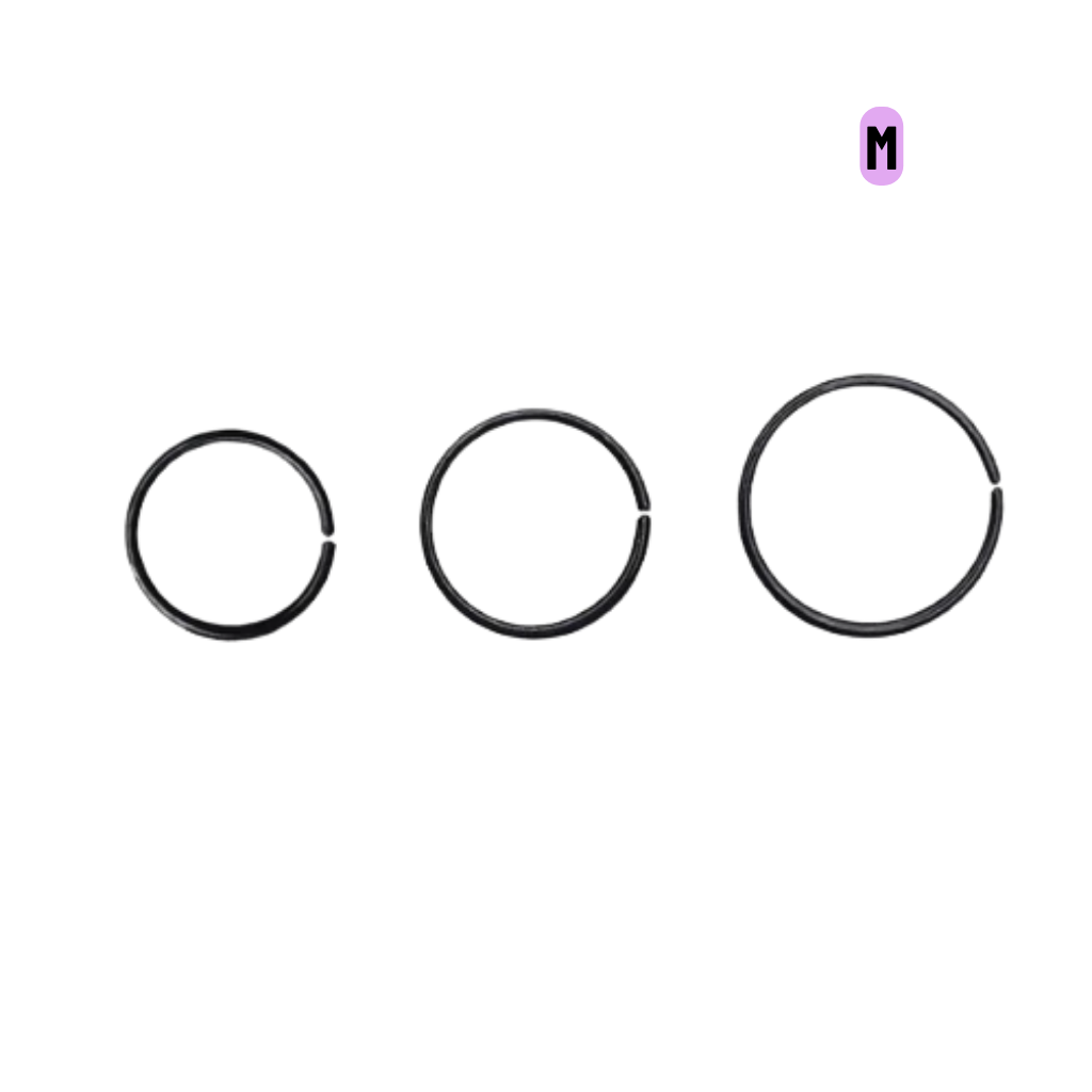 NOSTRIL ARGOLA BLACK- M