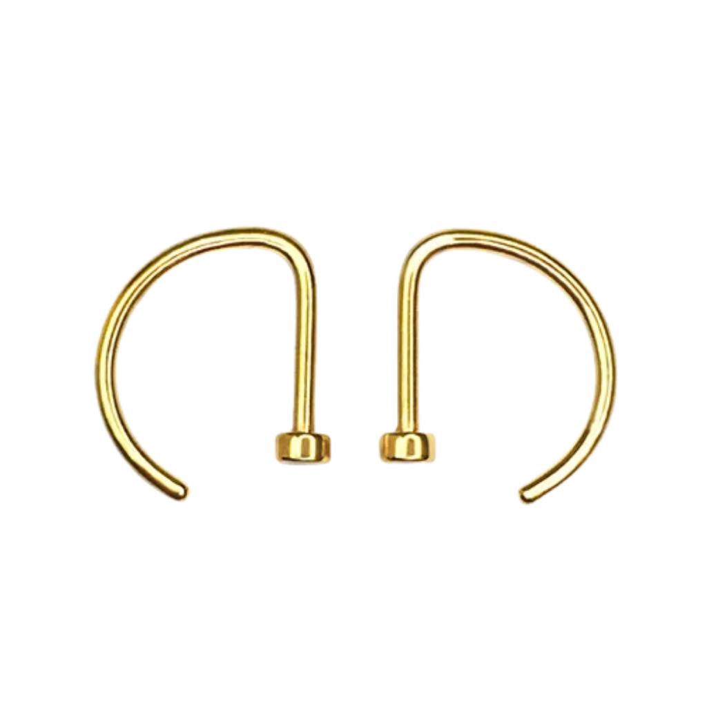 NOSTRIL ARGOLA PVD GOLD OPEN D - 8MM