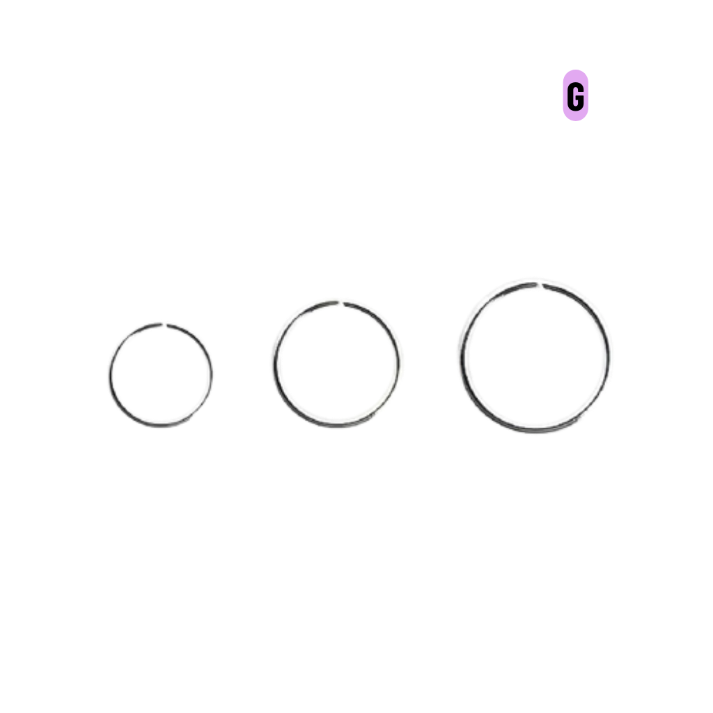 NOSTRIL ARGOLA TORÇÃO AÇO – G