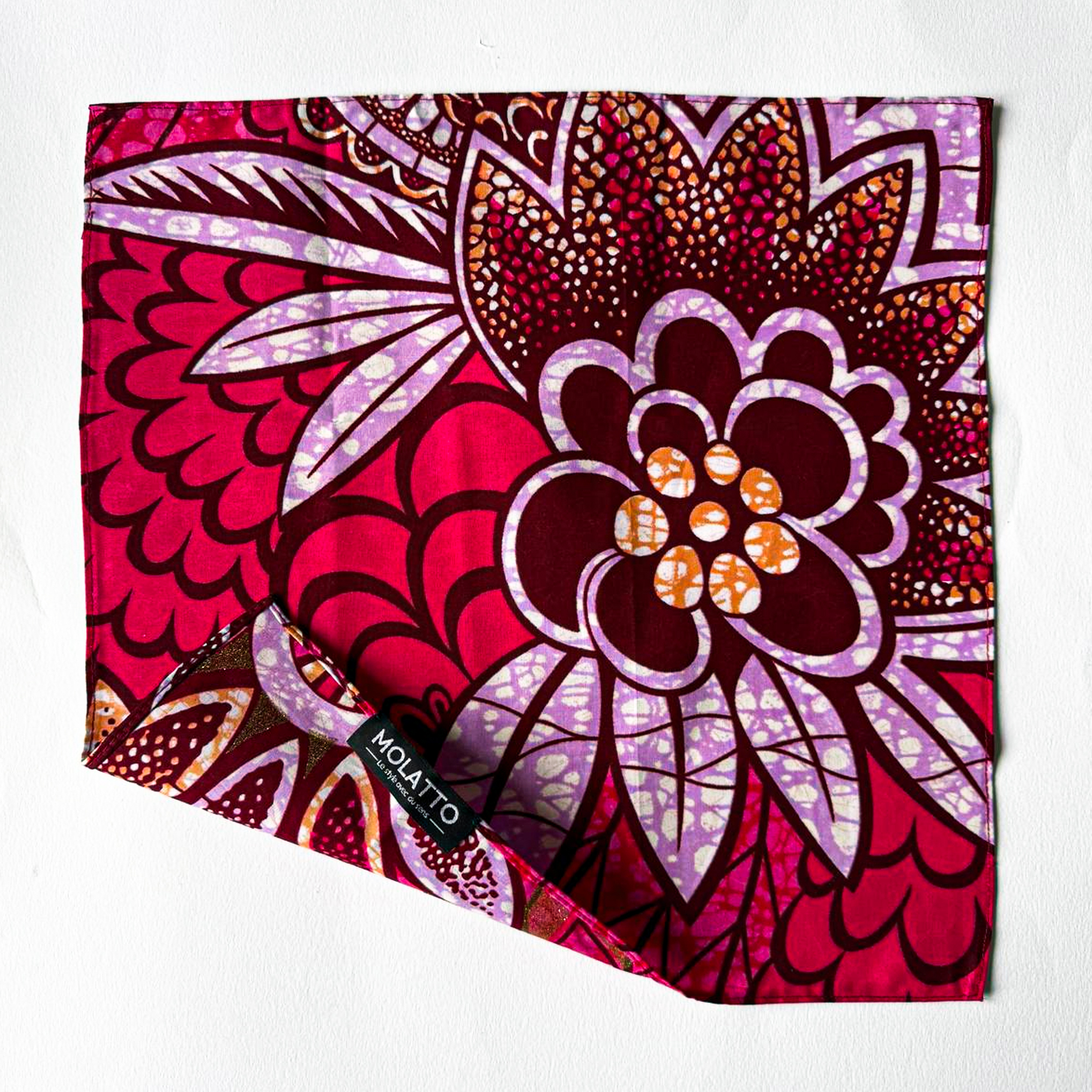 Pochette coton en Super Wax – L’élégance qui ose la couleur