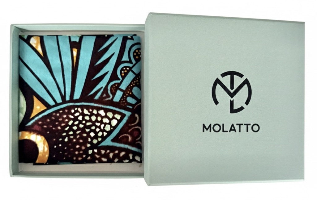 Pochette coton en Super Wax – L’élégance qui ose la couleur