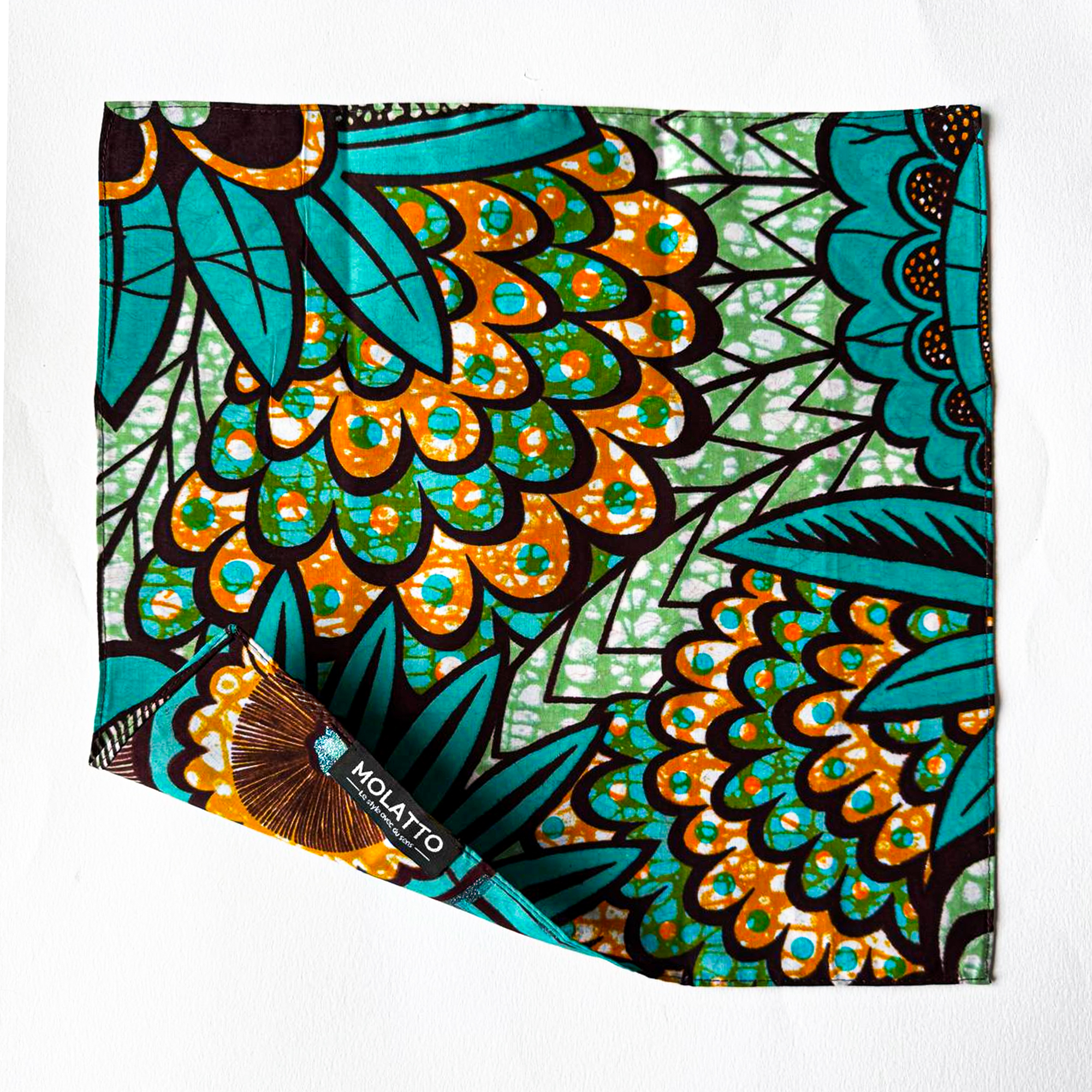 Pochette coton en Super Wax – L’élégance qui ose la couleur