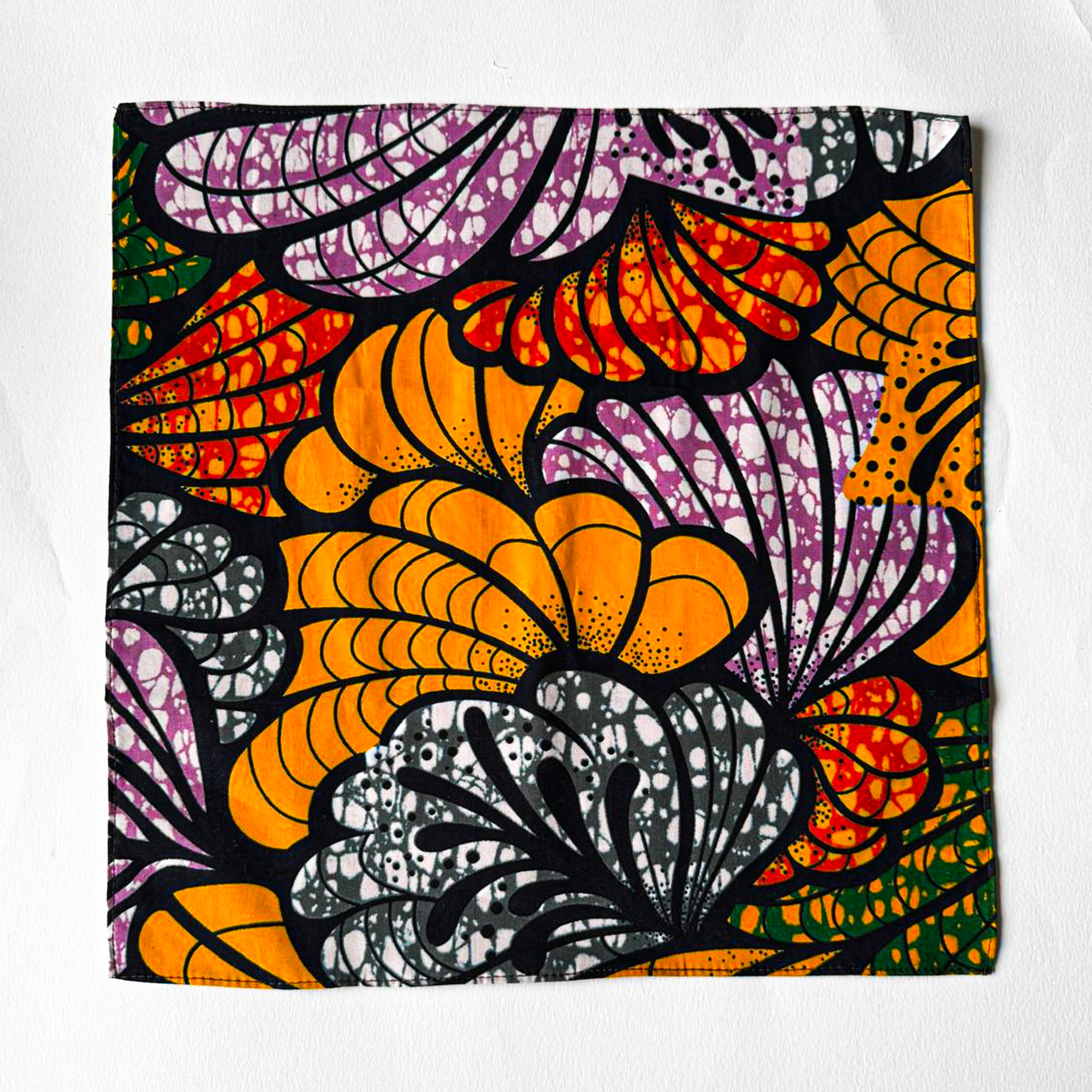 Pochette coton en Super Wax – L’élégance qui ose la couleur