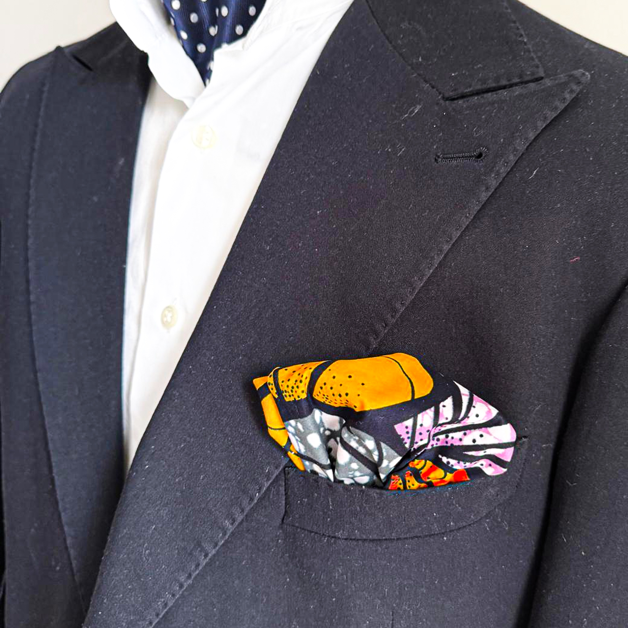 Pochette coton en Super Wax – L’élégance qui ose la couleur