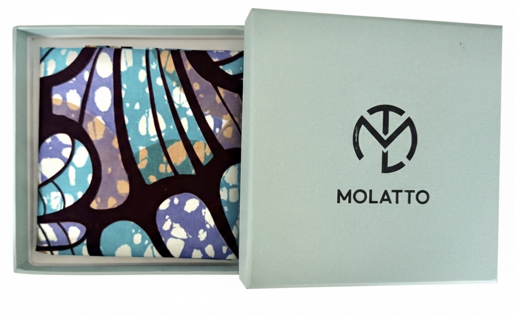 Pochette coton en Super Wax – L’élégance qui ose la couleur