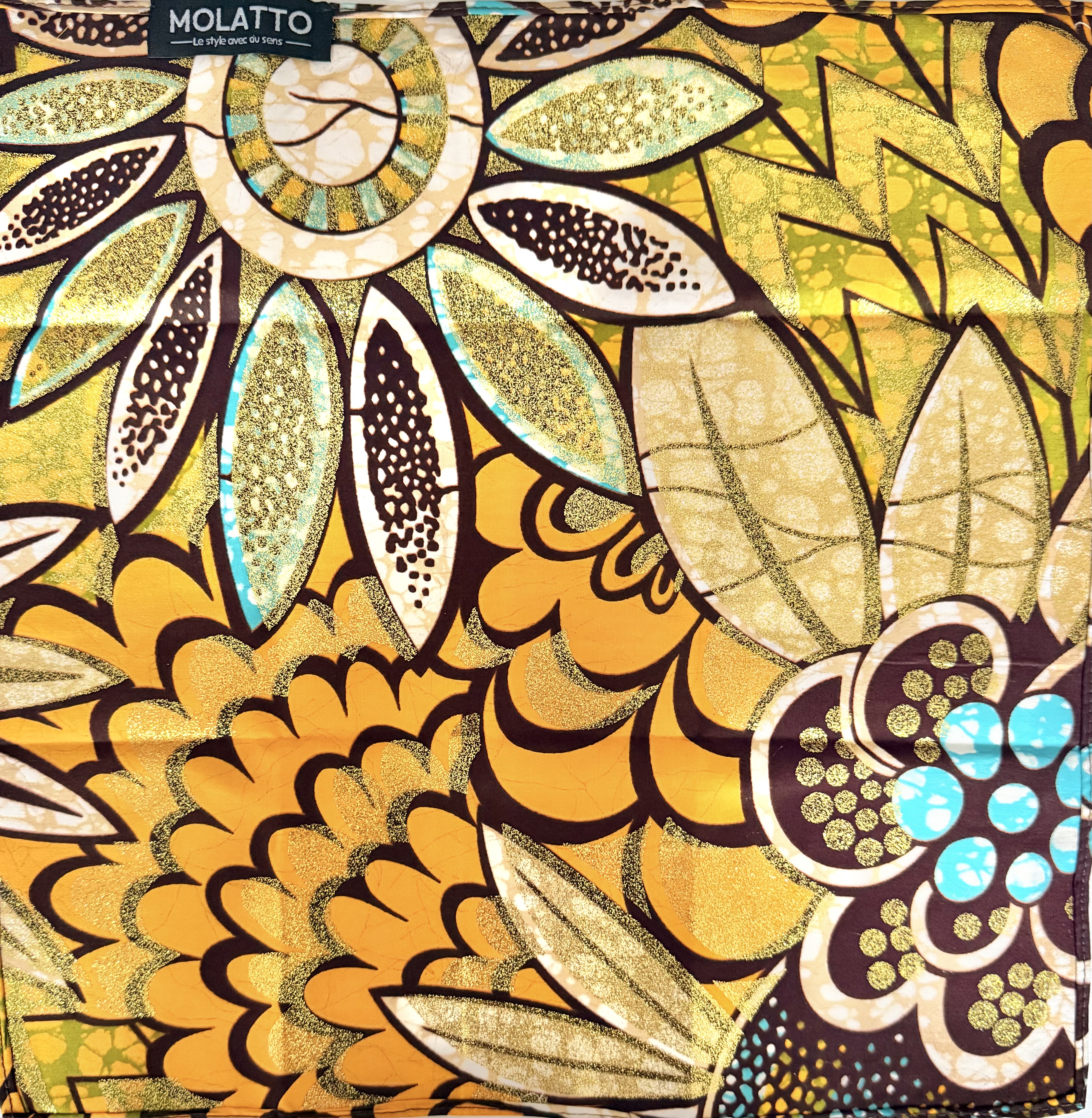 Pochette coton en Super Wax – L’élégance qui ose la couleur