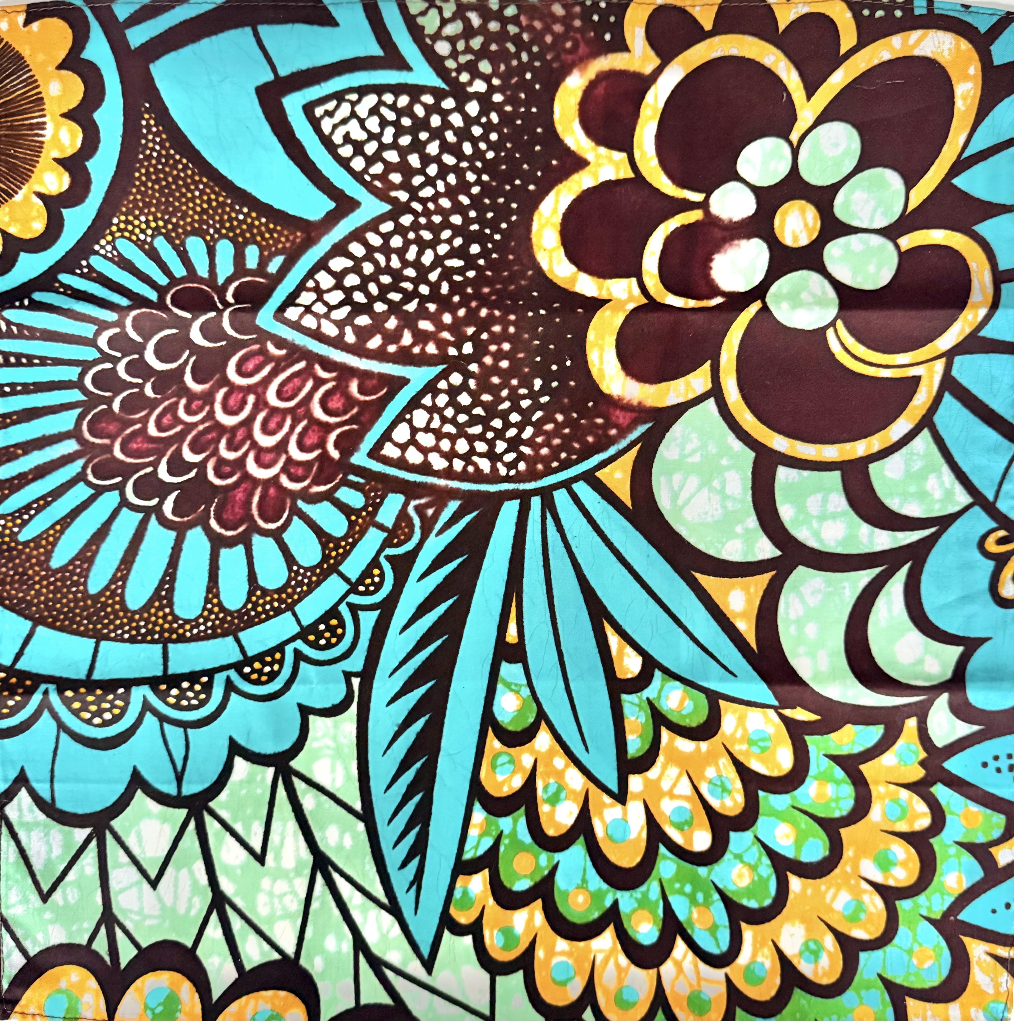 Pochette coton en Super Wax – L’élégance qui ose la couleur