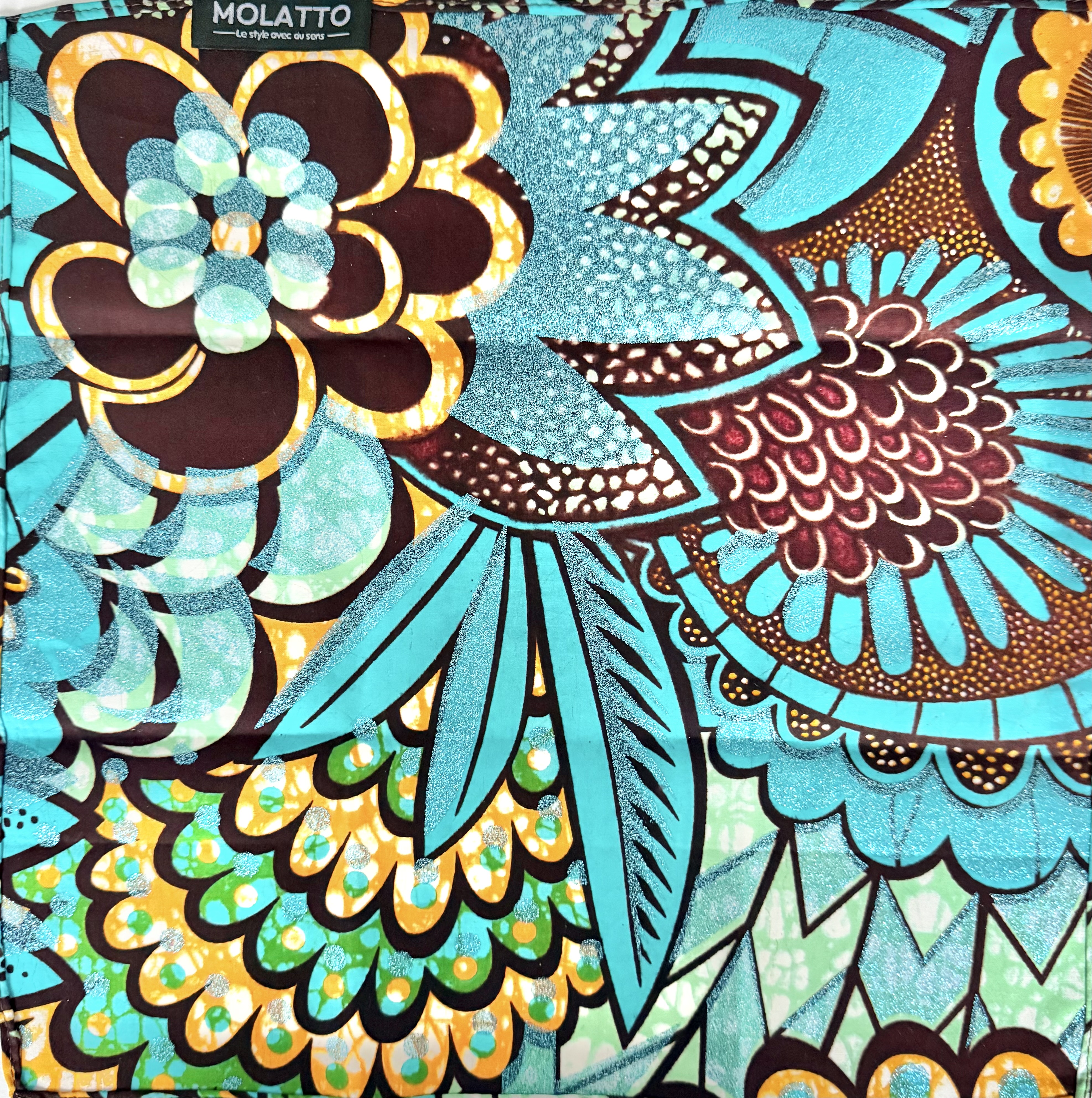 Pochette coton en Super Wax – L’élégance qui ose la couleur