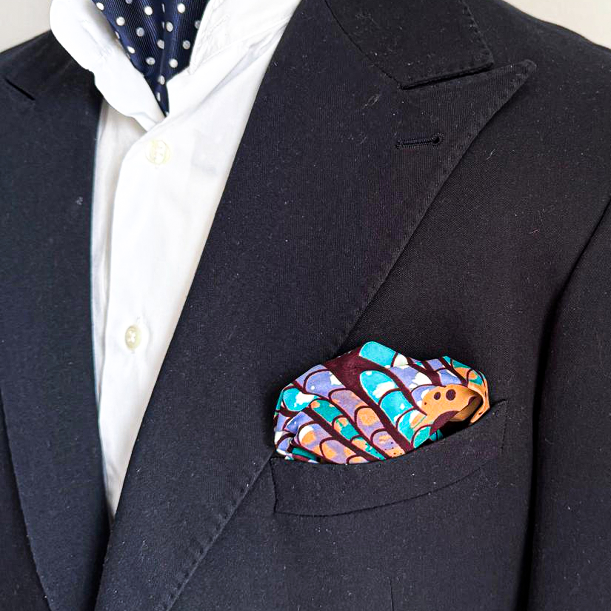 Pochette coton en Super Wax – L’élégance qui ose la couleur