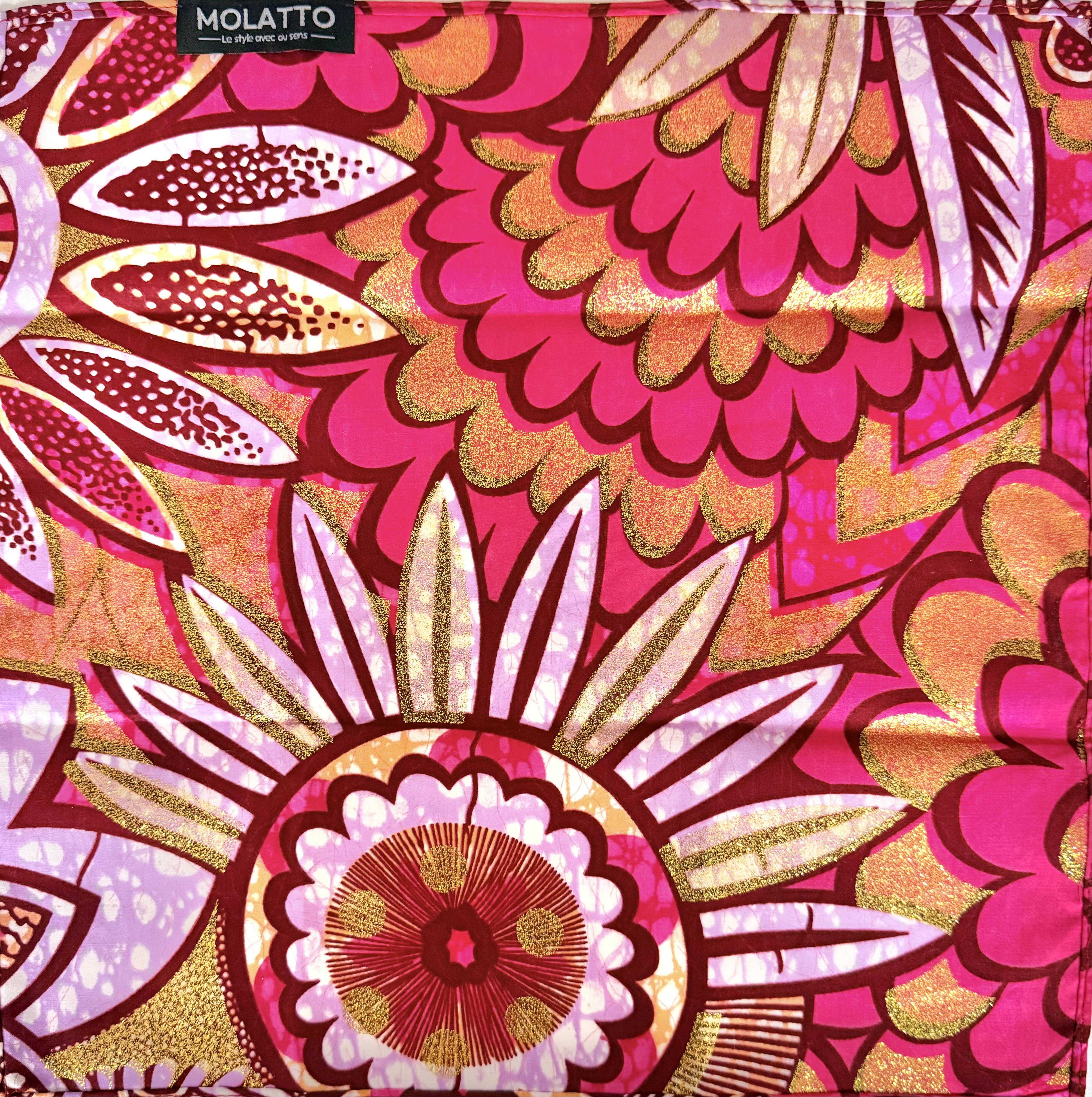 Pochette coton en Super Wax – L’élégance qui ose la couleur